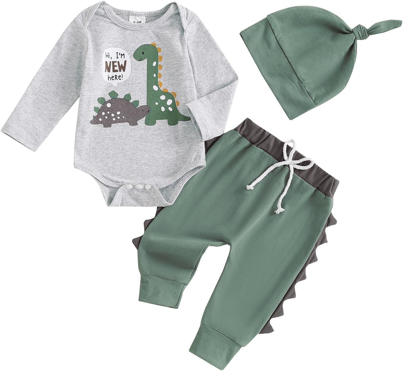 Dinosaur Newborn Baby Boy Outfit
