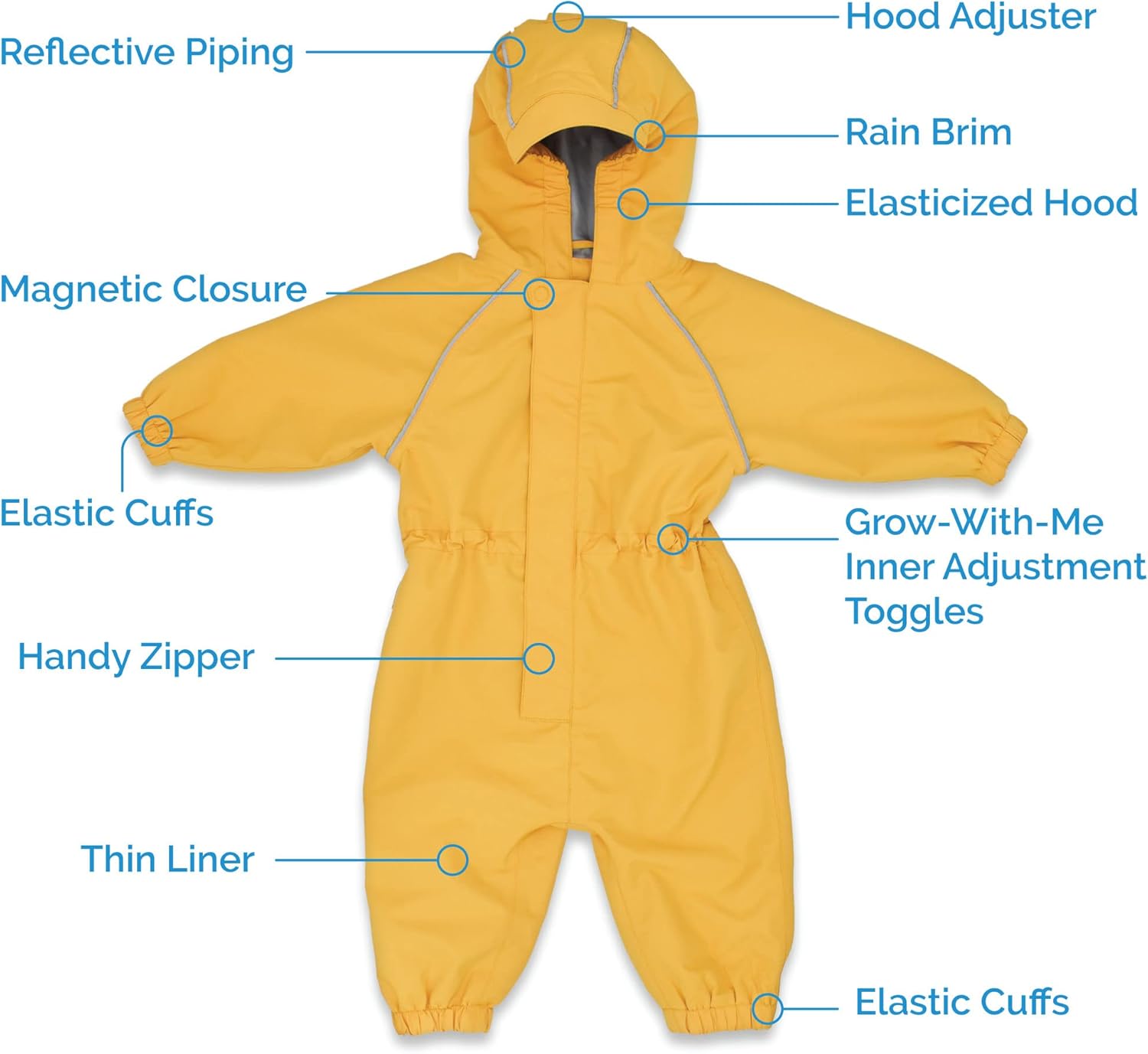UVe protect Broadcloth rain suit toddlers boys waterproof windproof UV Protection