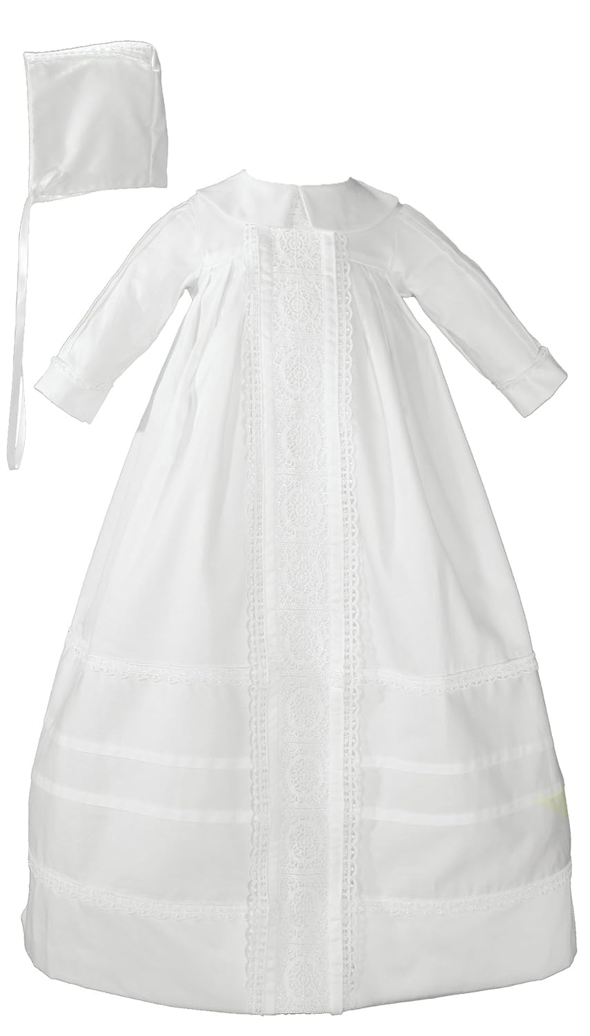 Little Things Mean A Lot - Christening Gown and Bonnet 03 Month White