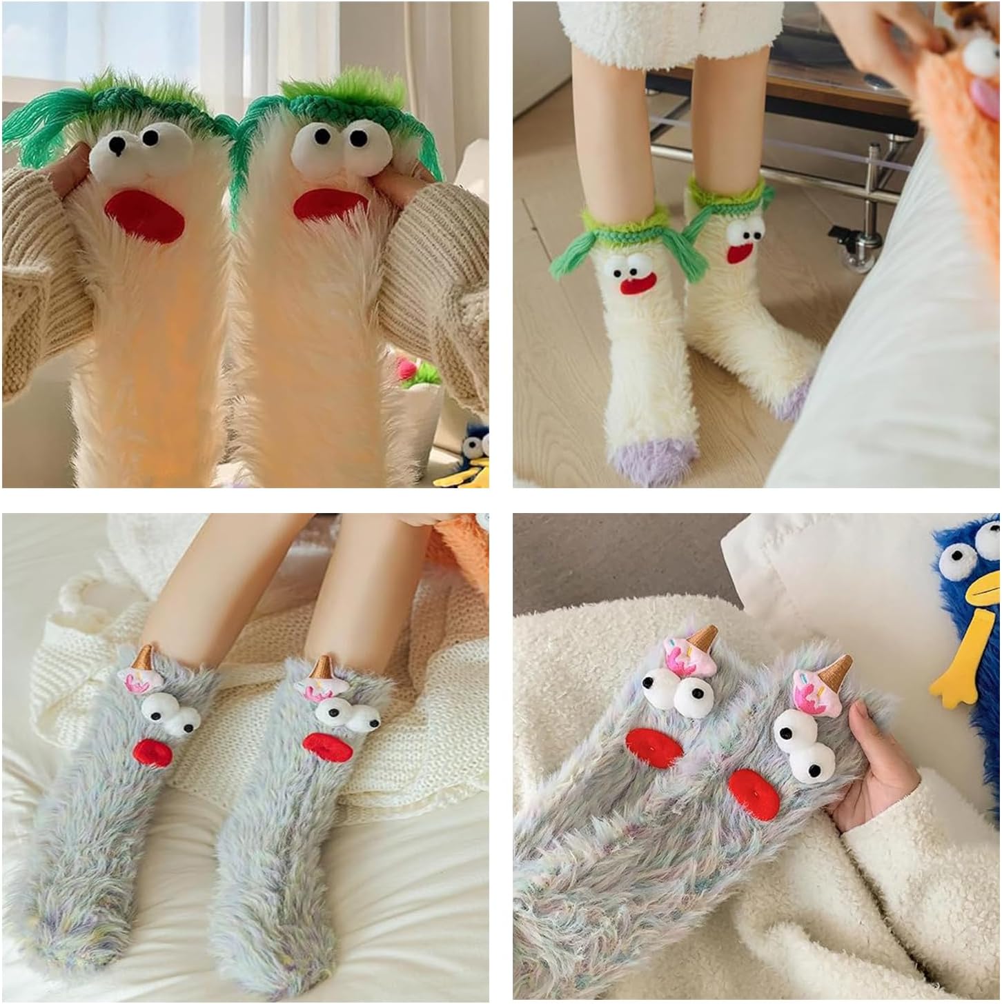 Crazy Funny Fuzzy Silly Socks for Kids and Women