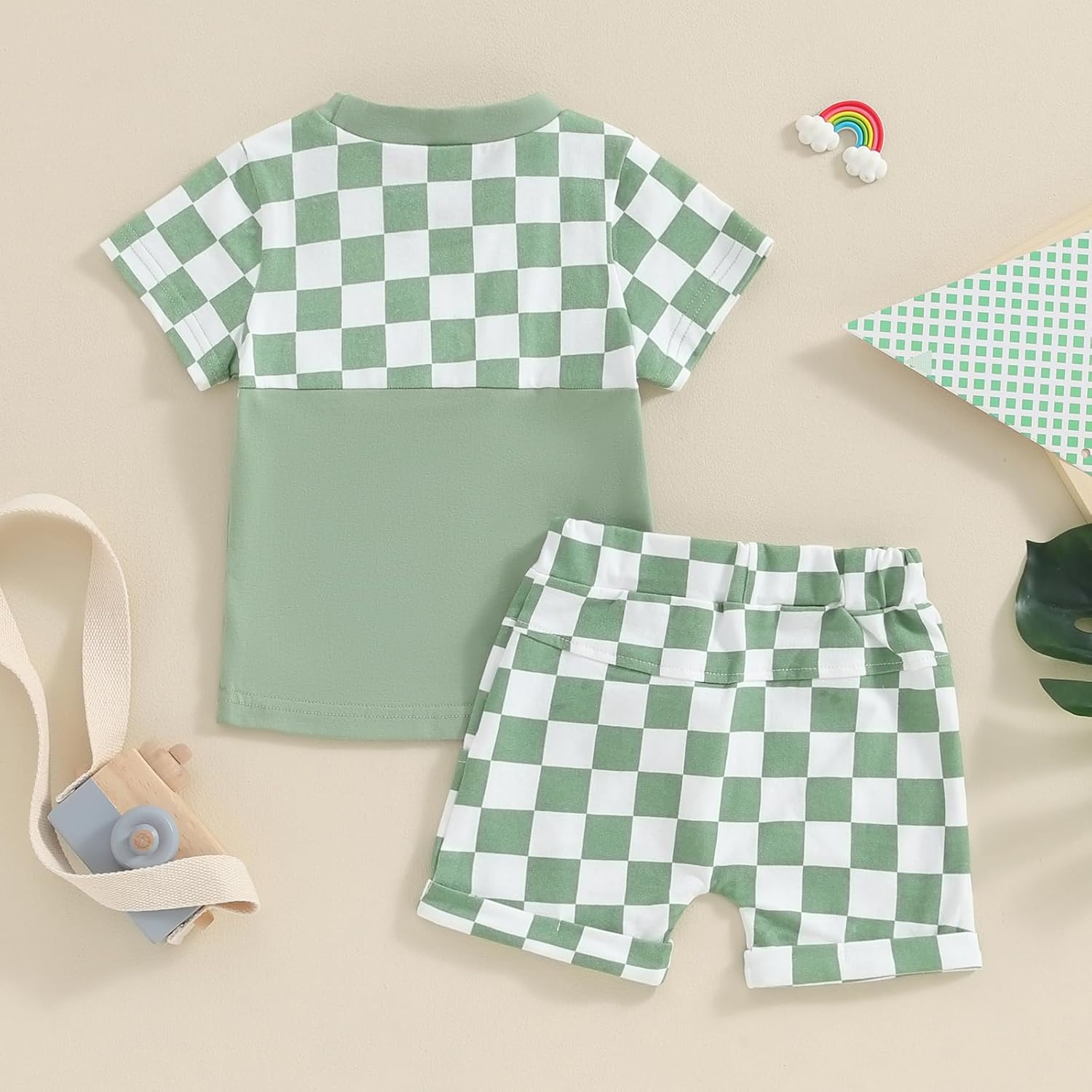 Adobabirl Boys Summer Shorts Set