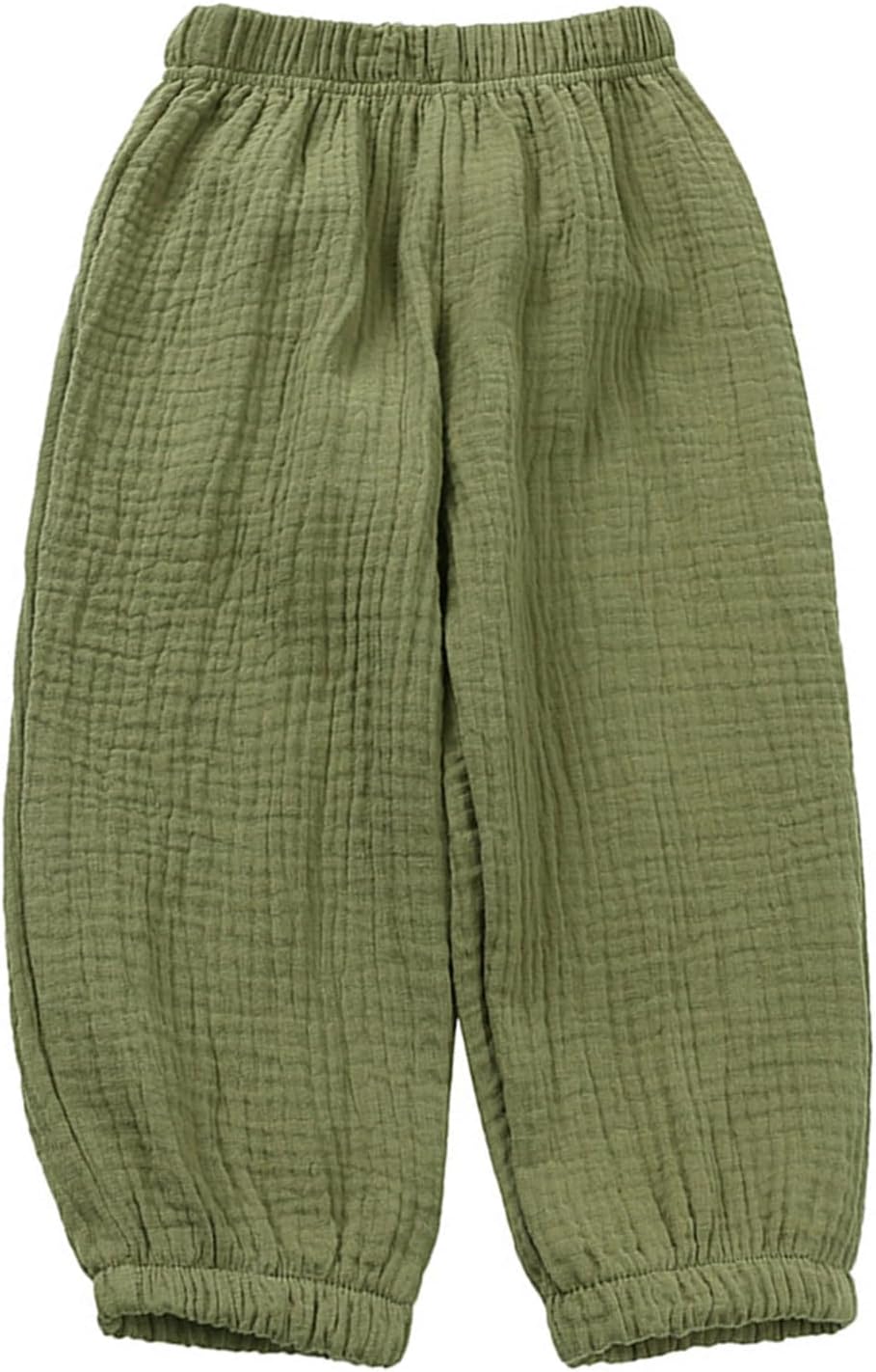 3-Piece Kids Cotton Linen Elastic Unisex Trousers