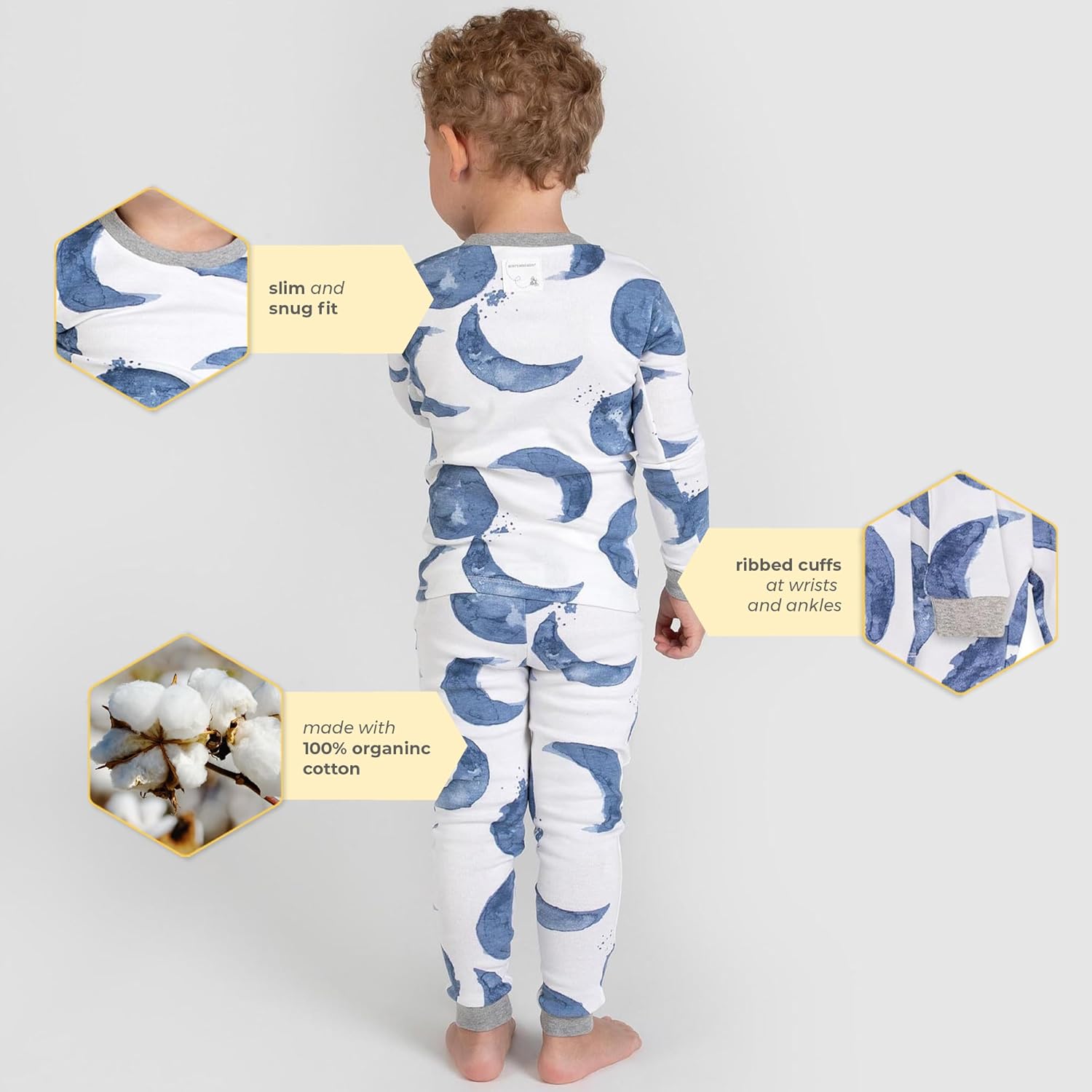 Organic Cotton 2-Piece Pajama Set for Burts Bees Baby Boys
