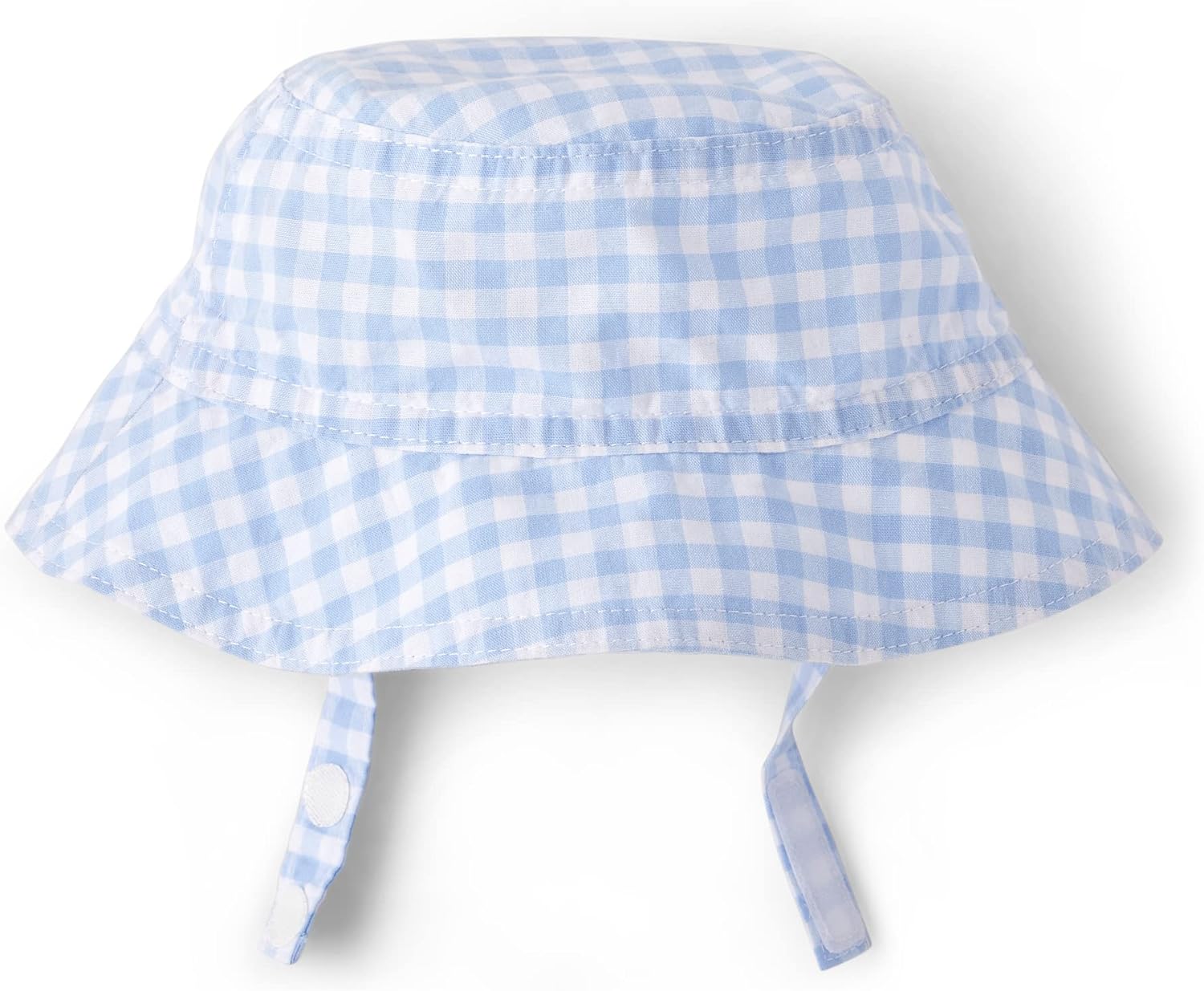 The Childrens Place Baby Romper Gingham Hat Set 2-Piece