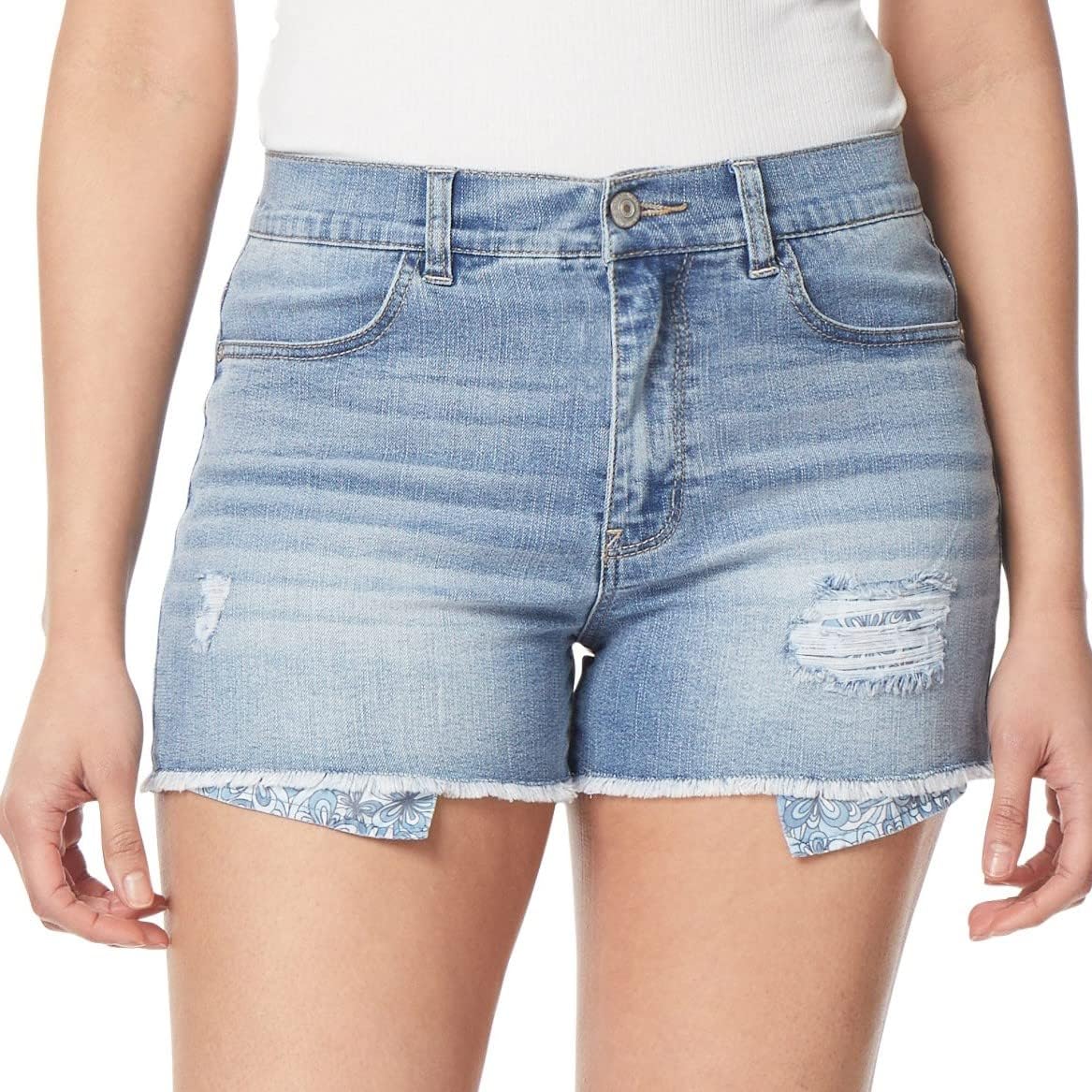 WallFlower Womens Trendy Junior Stretch Shorts