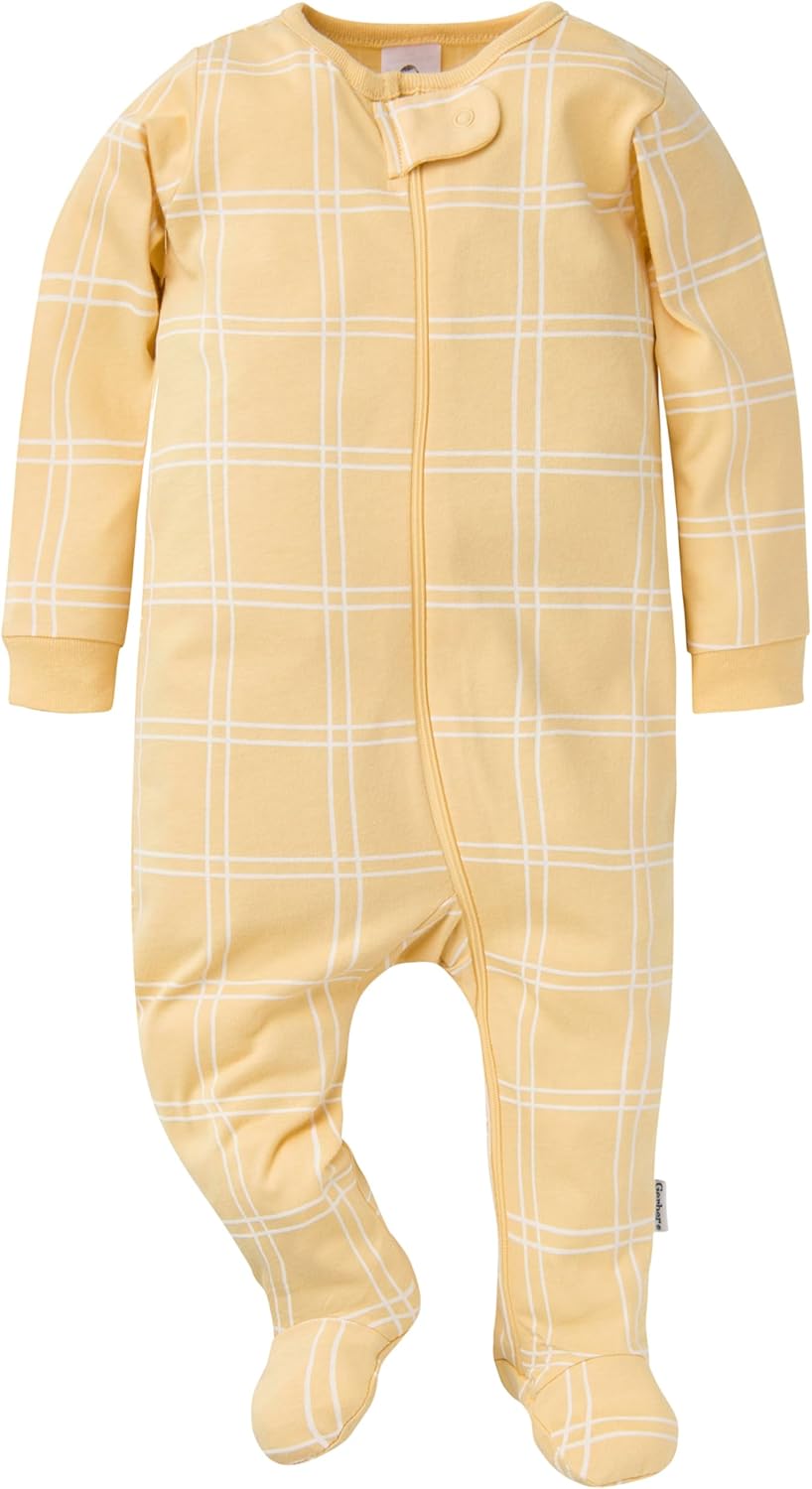 Perfect for growing boys - Gerber Sleep N Play Footie 4-Pack