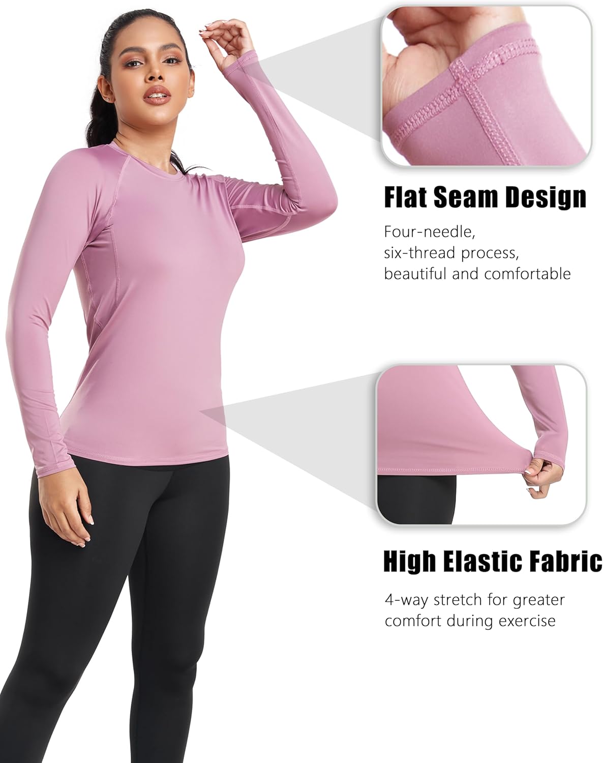 compression performance activewear - TELALEO Womens 4-Piece Basle Layer Set