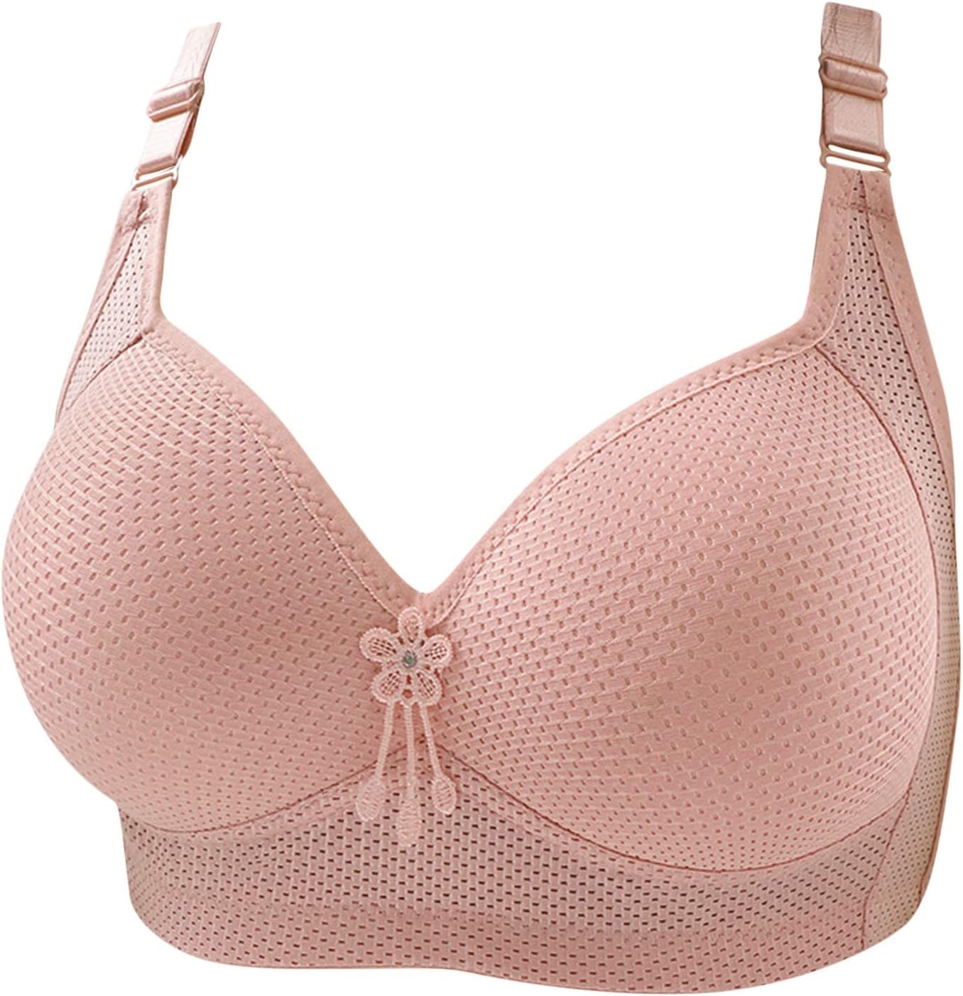 Comfortable strapless bra for women - breathable solid underwear
