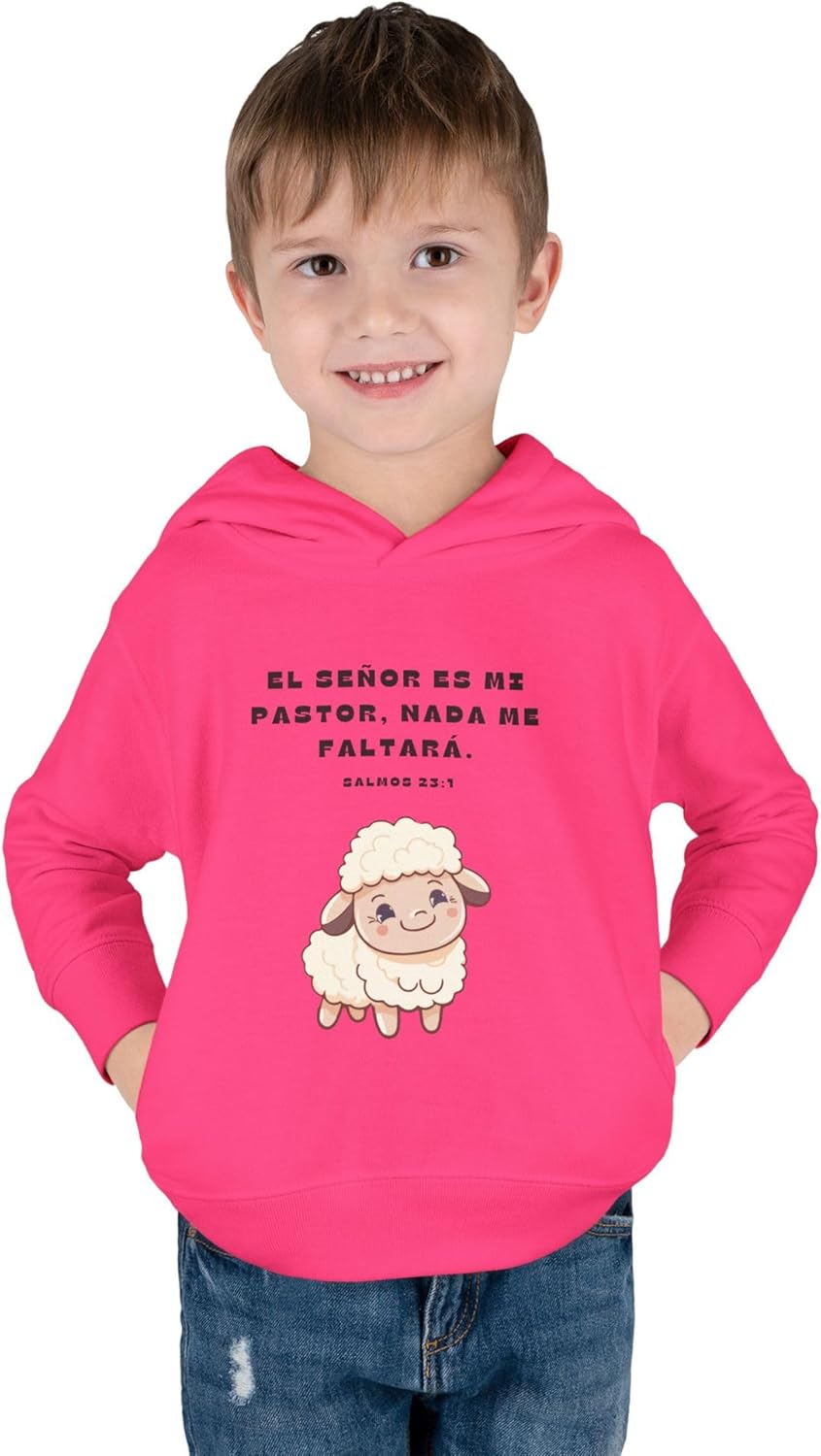 Cute Toddler Fleece Hoodie with Sheep Design