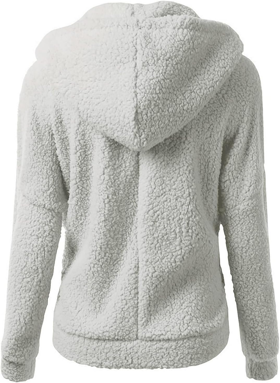 GOFULY Oversized Zip Up Sherpa Fleece Jacket for Women