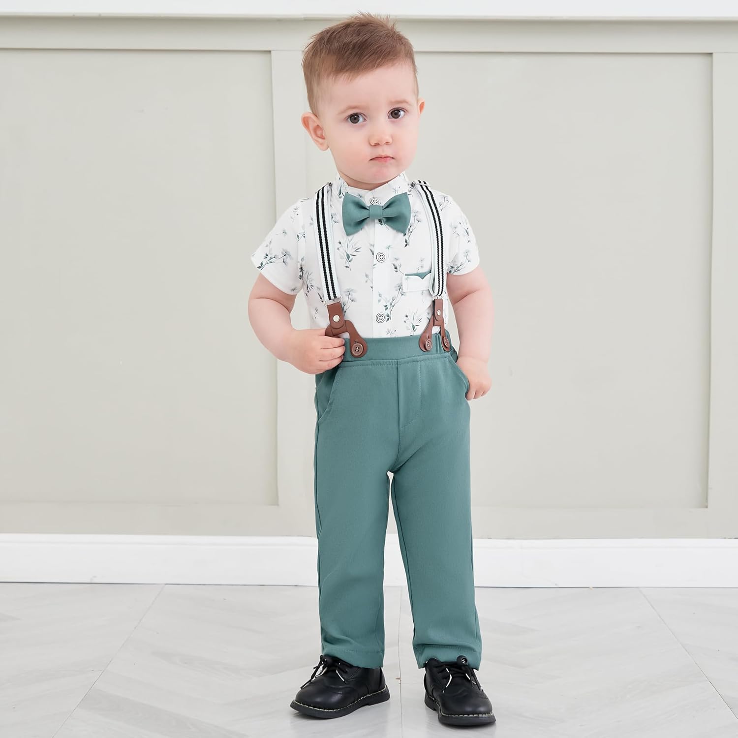 SOONDT Baby Boy Clothing Set - Gentleman Outfit for 3-24M