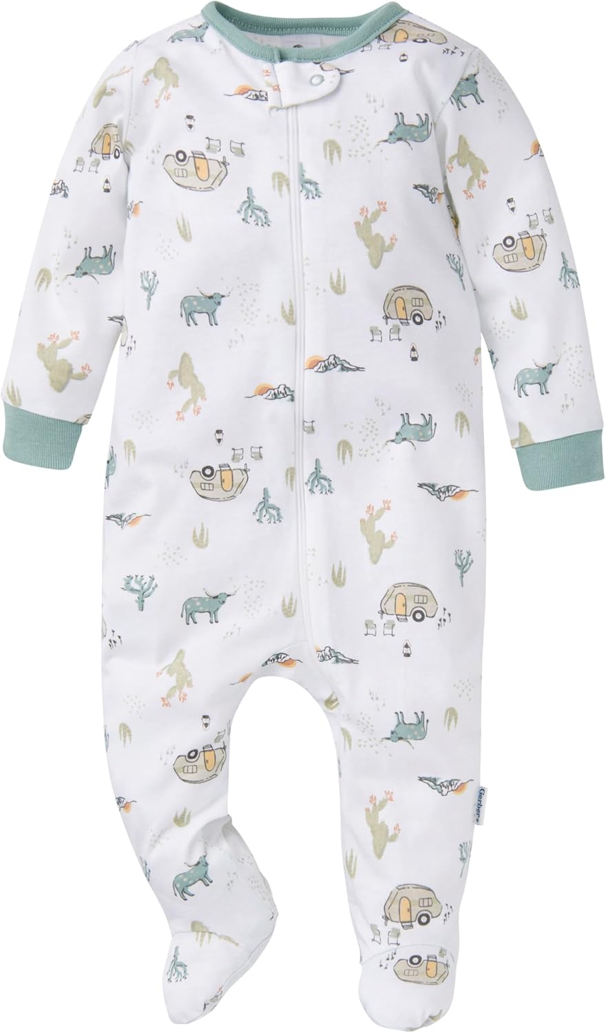4-Pack Sleep N Play Footie Set for Boys
