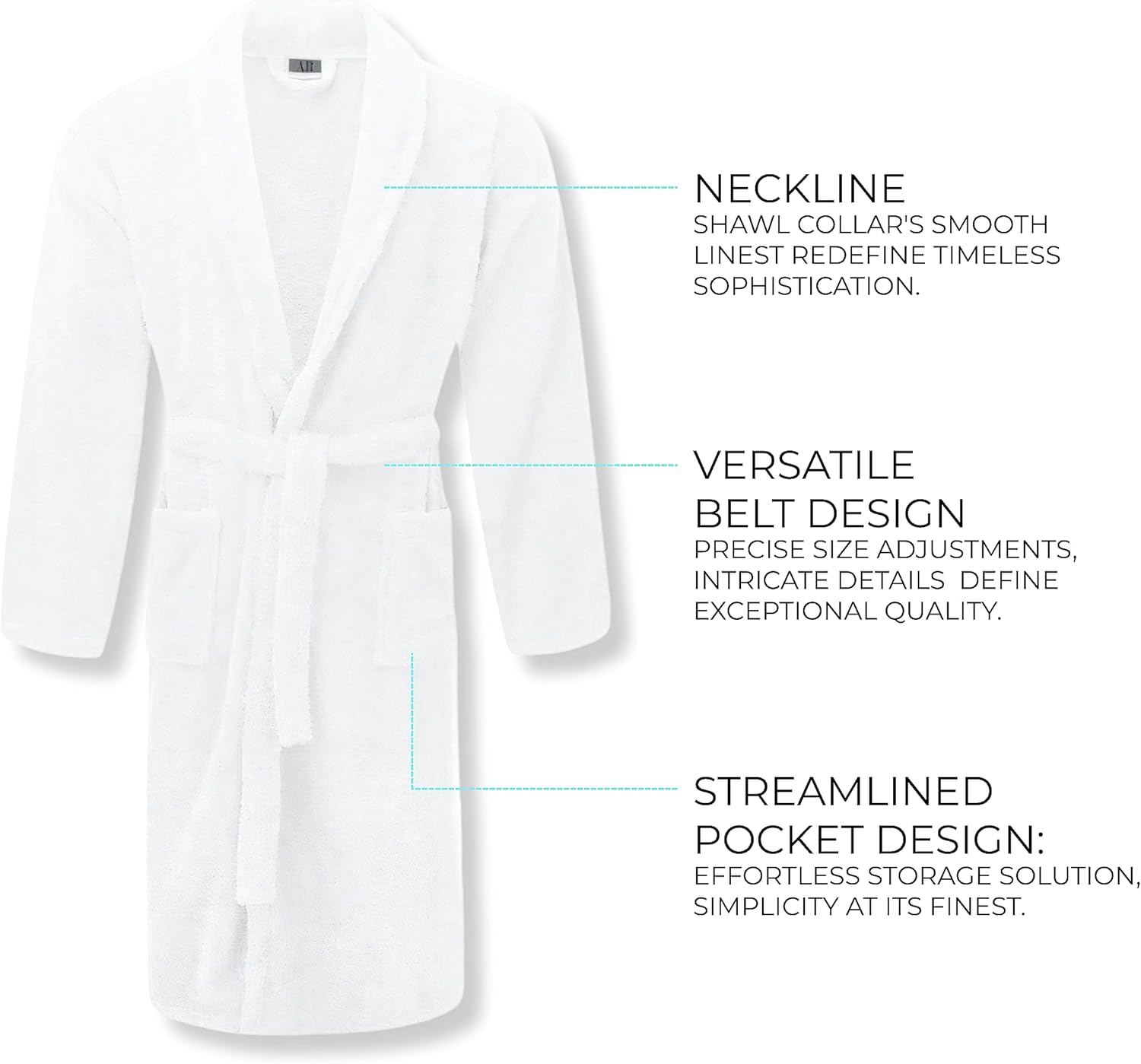 Premium Cotton Terry Bathrobe and Slipper Set