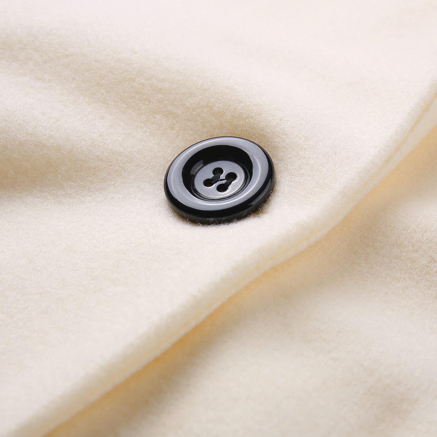Womens Lapels Collars Wool Pea Coats Mid-Long Over Coats Wind-Resistant Stylish