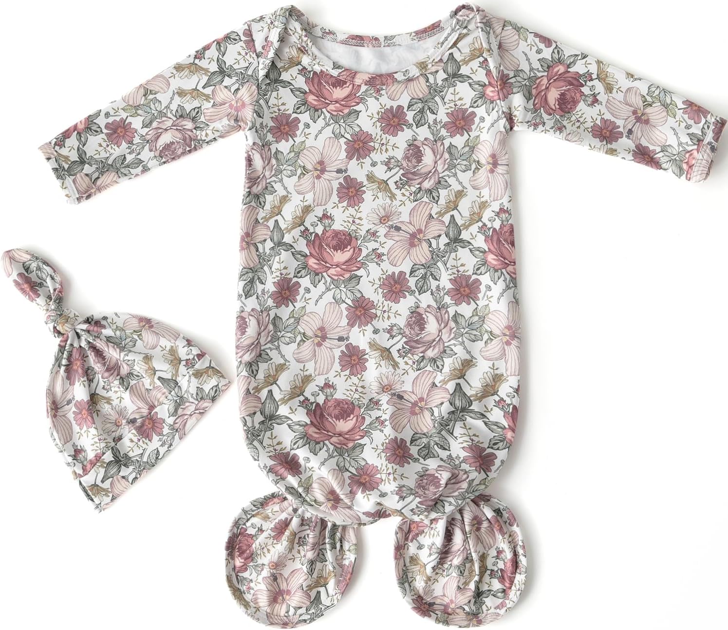 Little Jump Soft Newborn Knot Gown