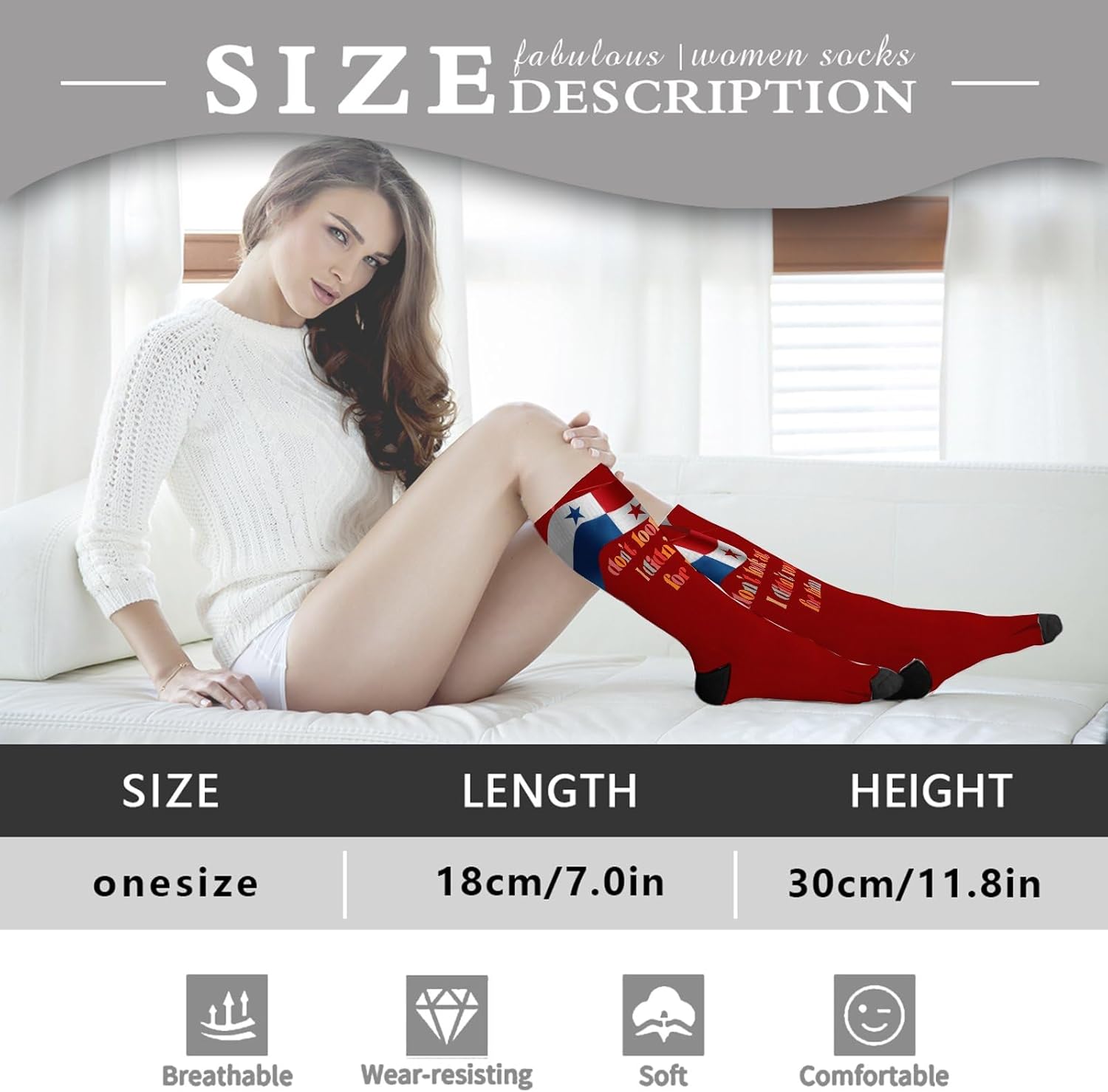 Funny Knee Socks for Girls