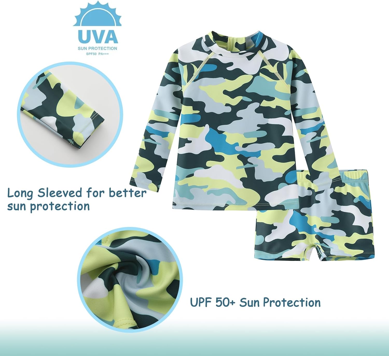 RashGuard Set for Toddlers Boys
