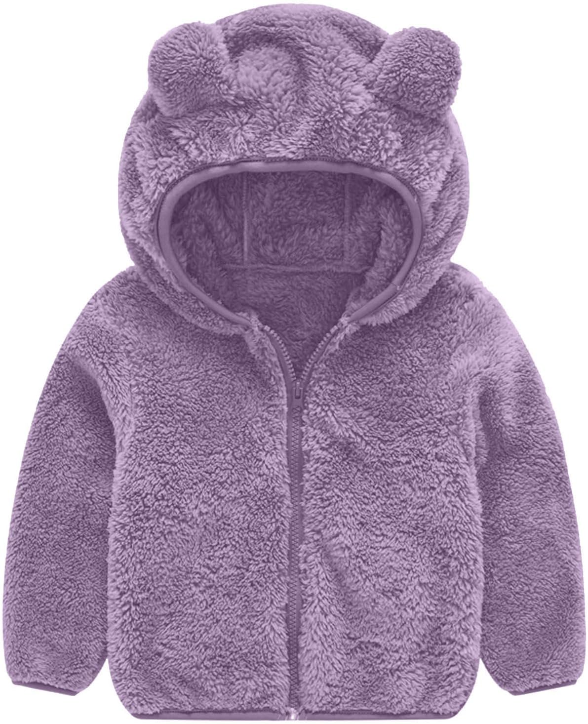 Perfect Winter Cozy Cute Bear fleece Jacket for Toddler Boys Girls