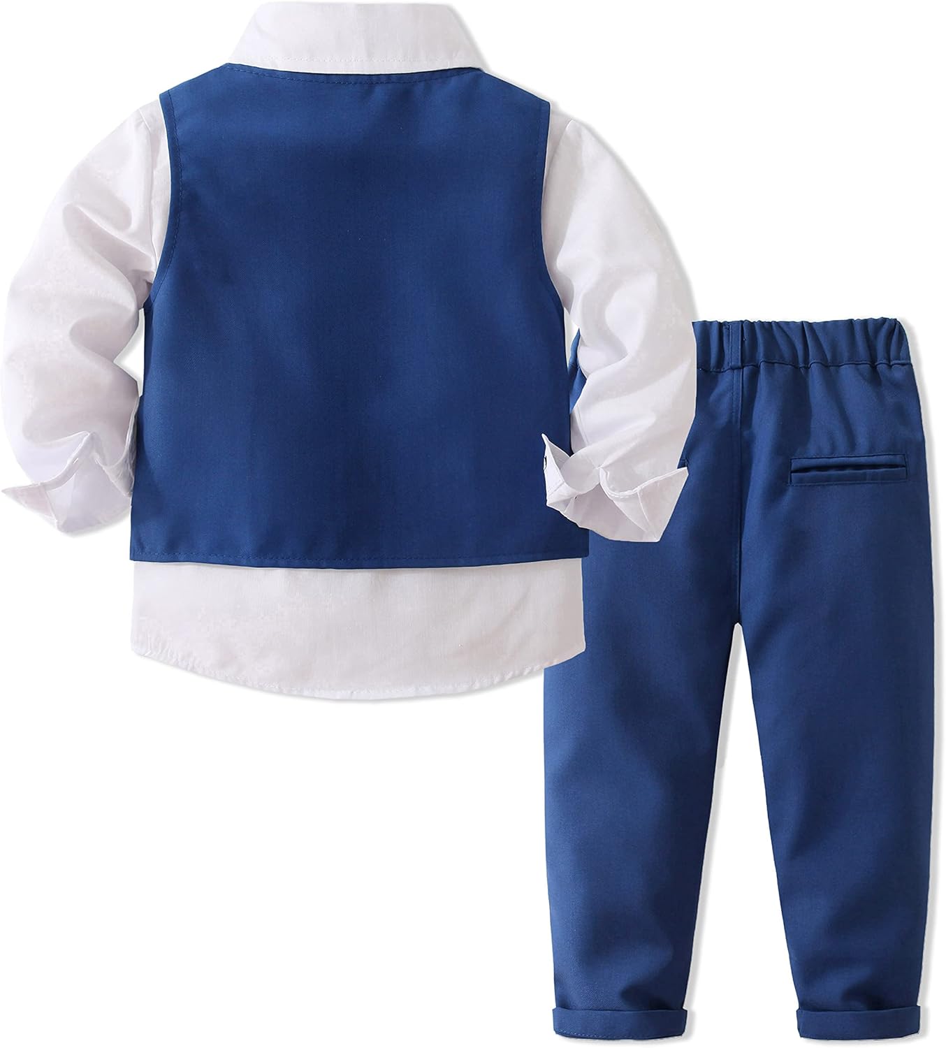 Kimocat Boys 4-Piece Formal Suit Set mens gentleman style outfit
