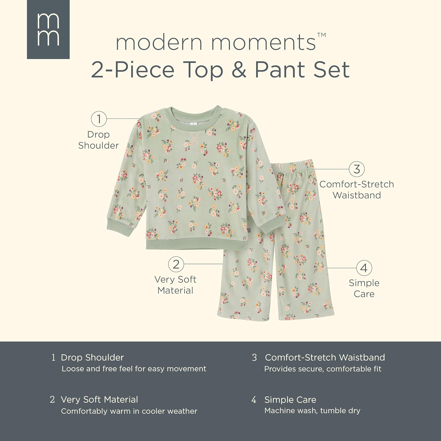 Modern Moments by Gerber Toddler Pajama Set
