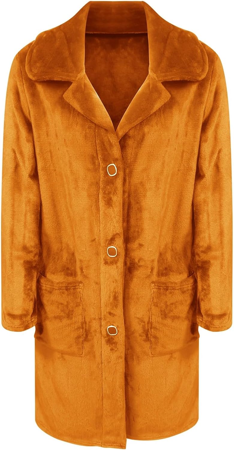 Versatile Womens Long Blazer Pocket HDC - 2024 Fall Outerwear with Lapel and Pockets