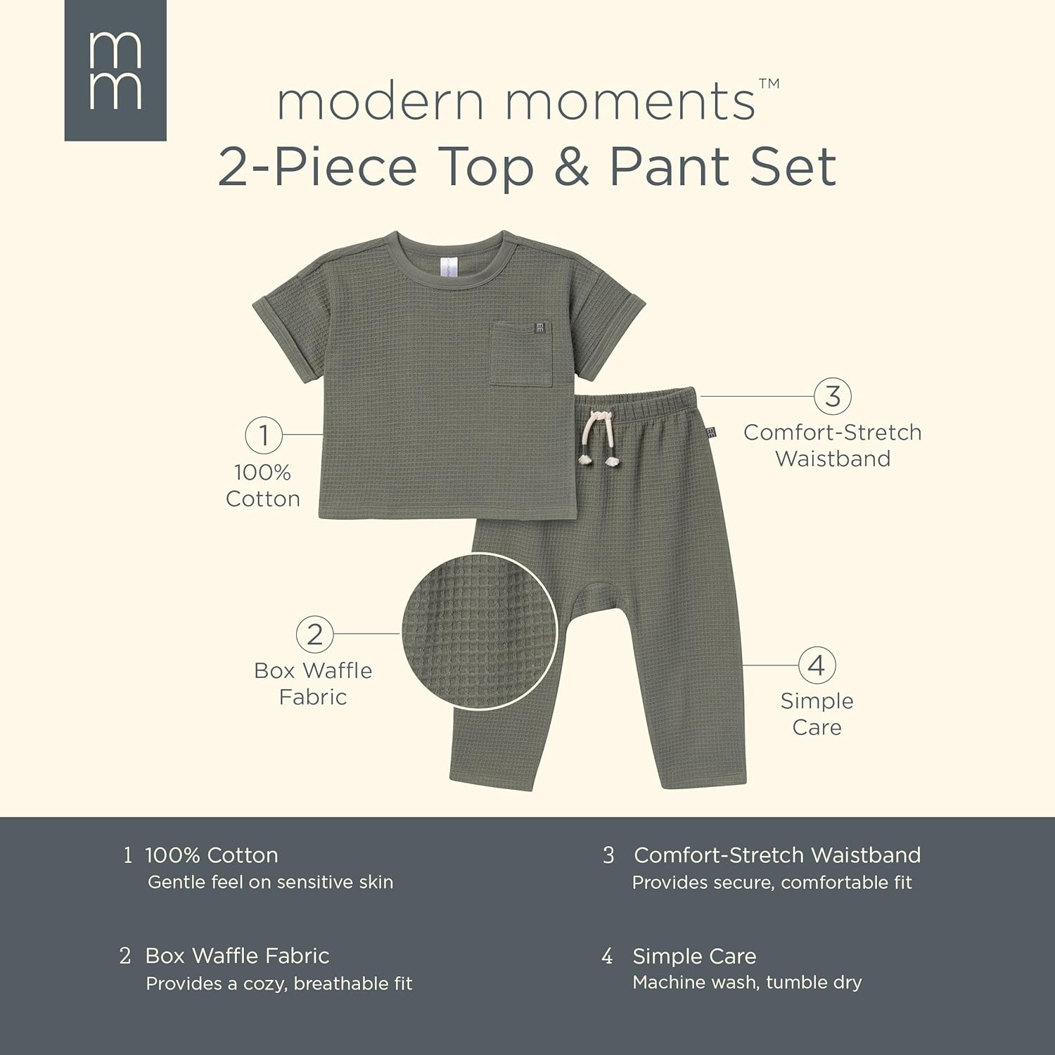 Modern Moments by Gerber Honey Comb Set for Boys