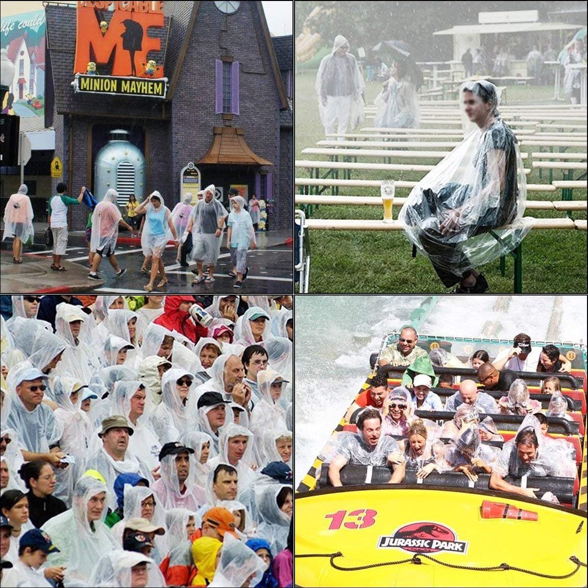 10-Piece Waterproof Rain Ponchodonn Set