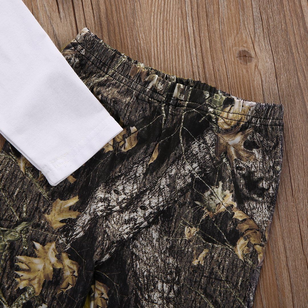 Newborn Baby Boys 3-Piece Camo Letter Set for Fall Winter