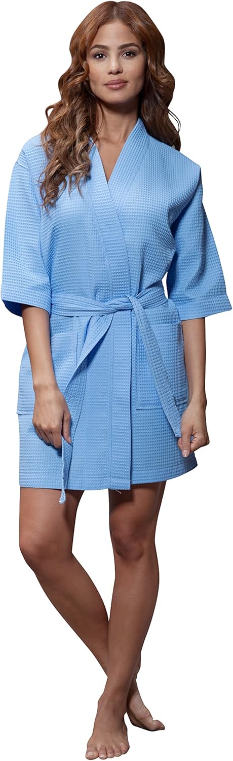 Turquaz Waffle Kimono Robe