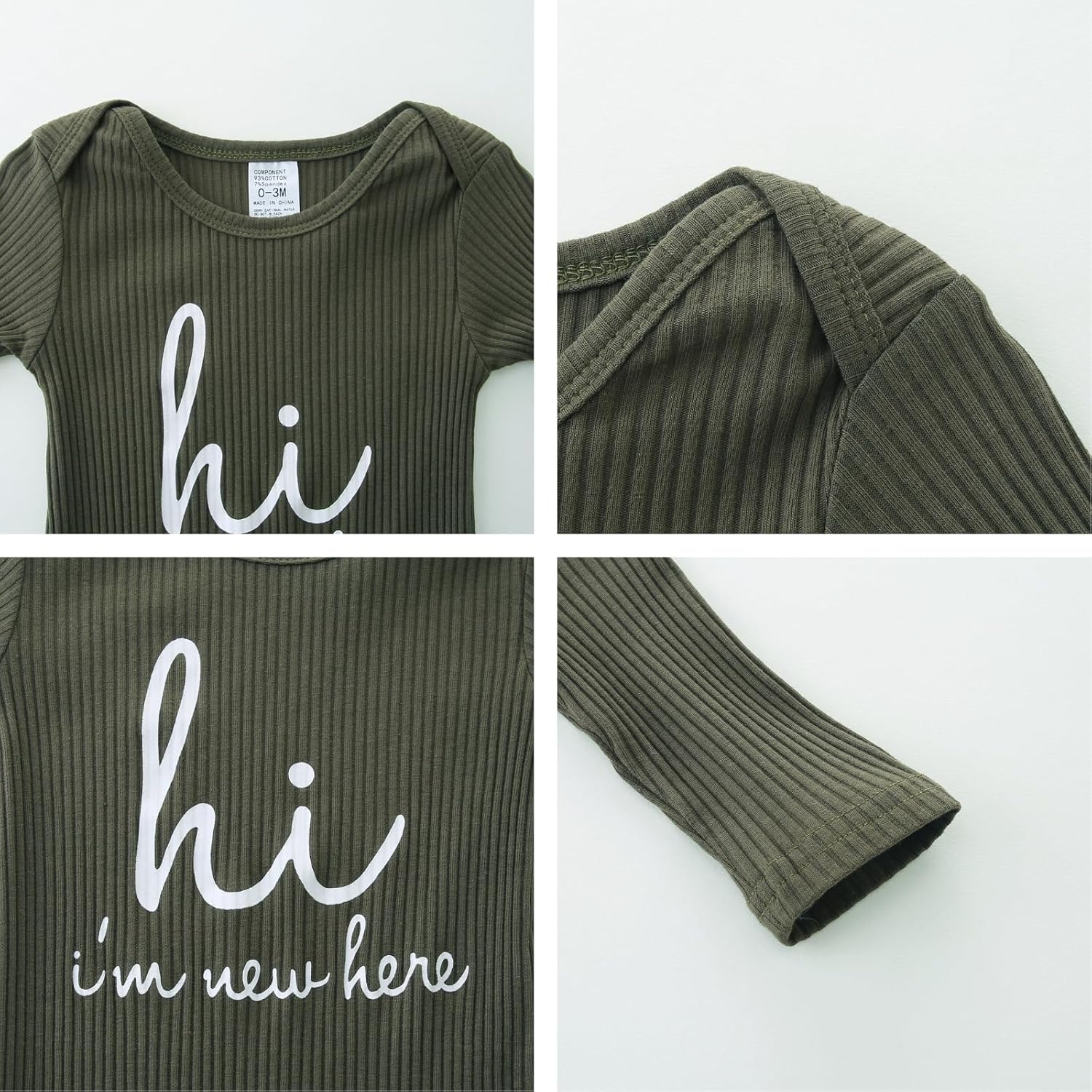 Baby Romper Set with Mitten and Hat