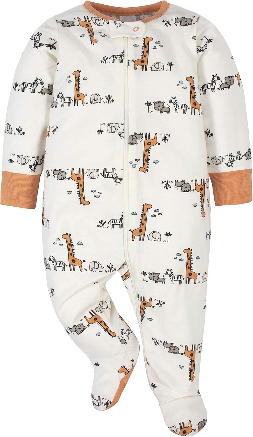 Gerber Baby Boys 4 Pack Sleep n Play Footies