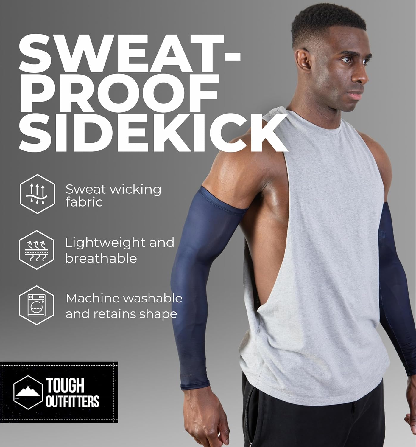 Sports Compression Arm Sleeves for Men Women