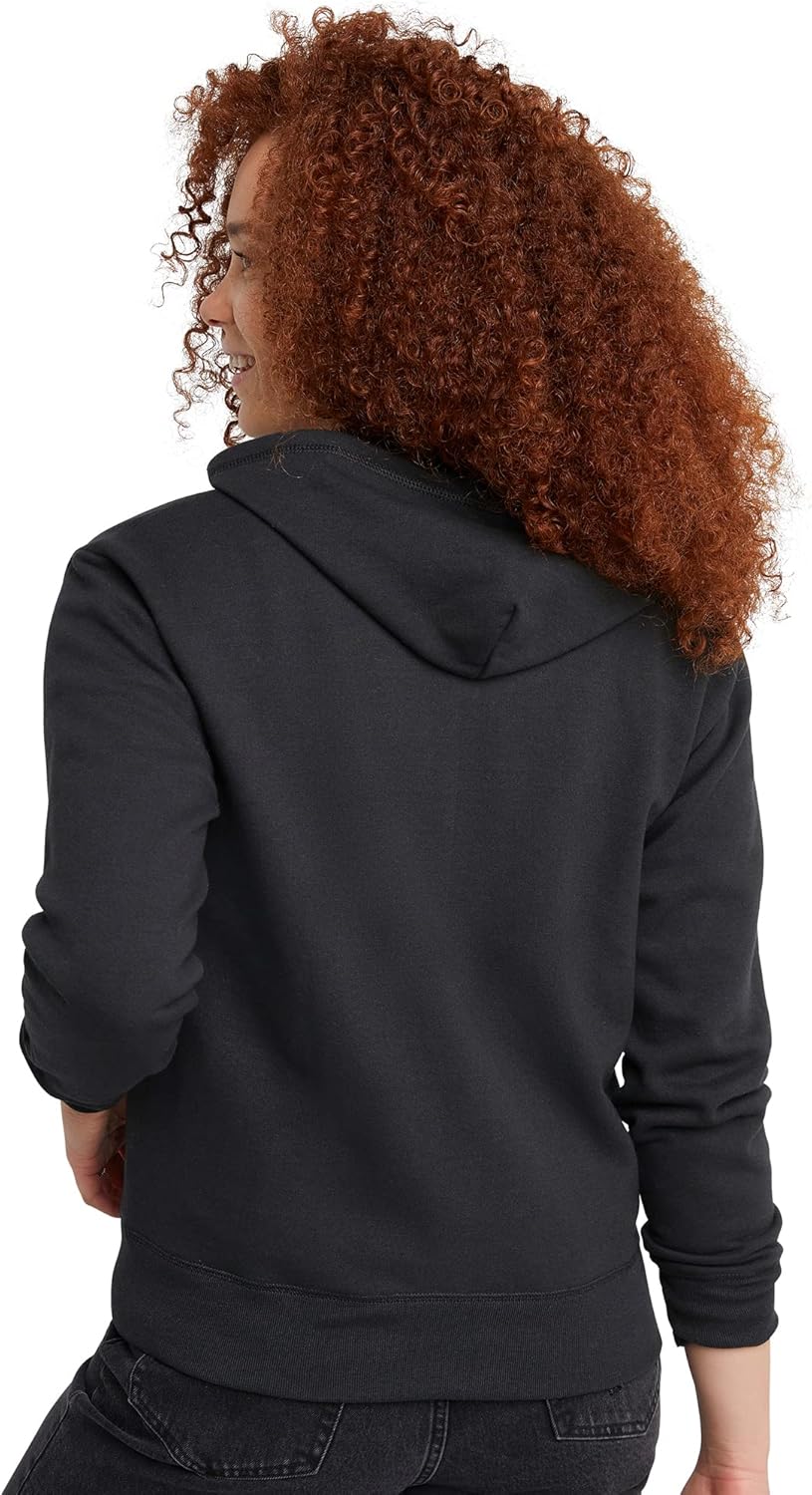 Hanes Womens Ecosmart Fleece Full-Zip Hoodie Soft Warm