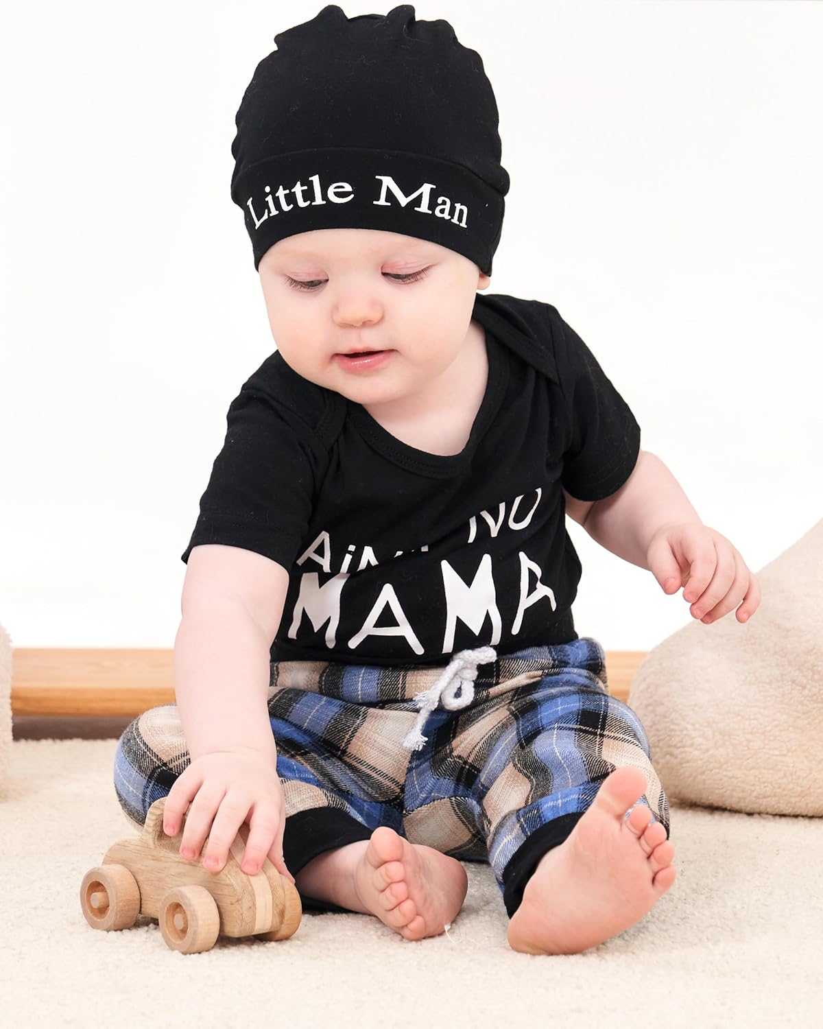 Renotemy Newborn Baby Boy Clothes Outfits Long Pants Toddler Set