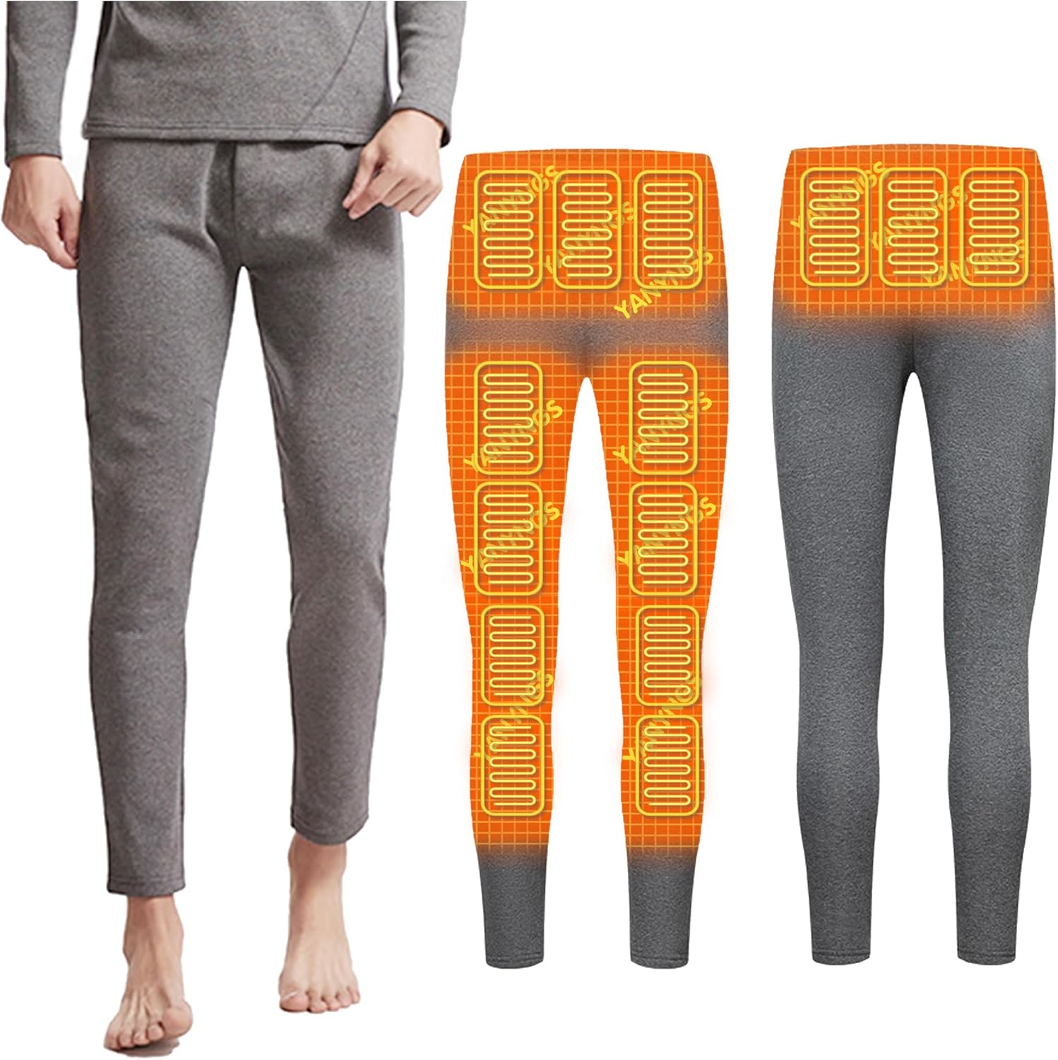 Warm Smart Electric Heated Underwear Pants for Men Women