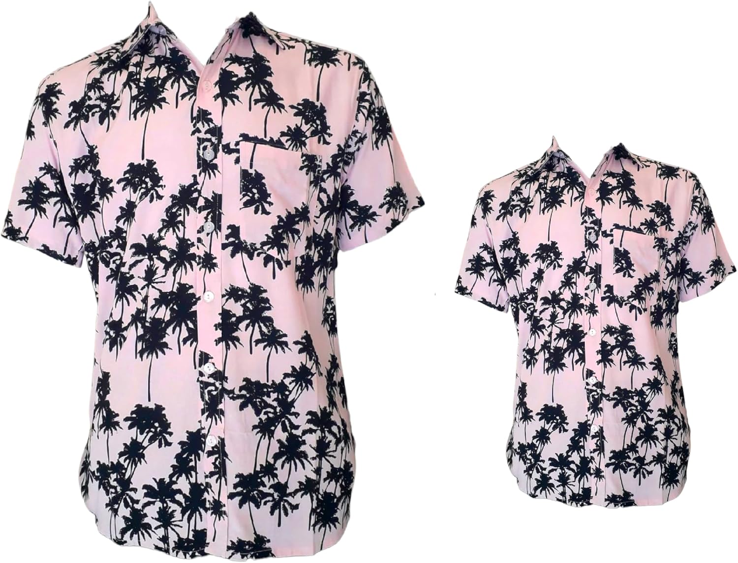 Father Son Matching Shirts Tropical Design