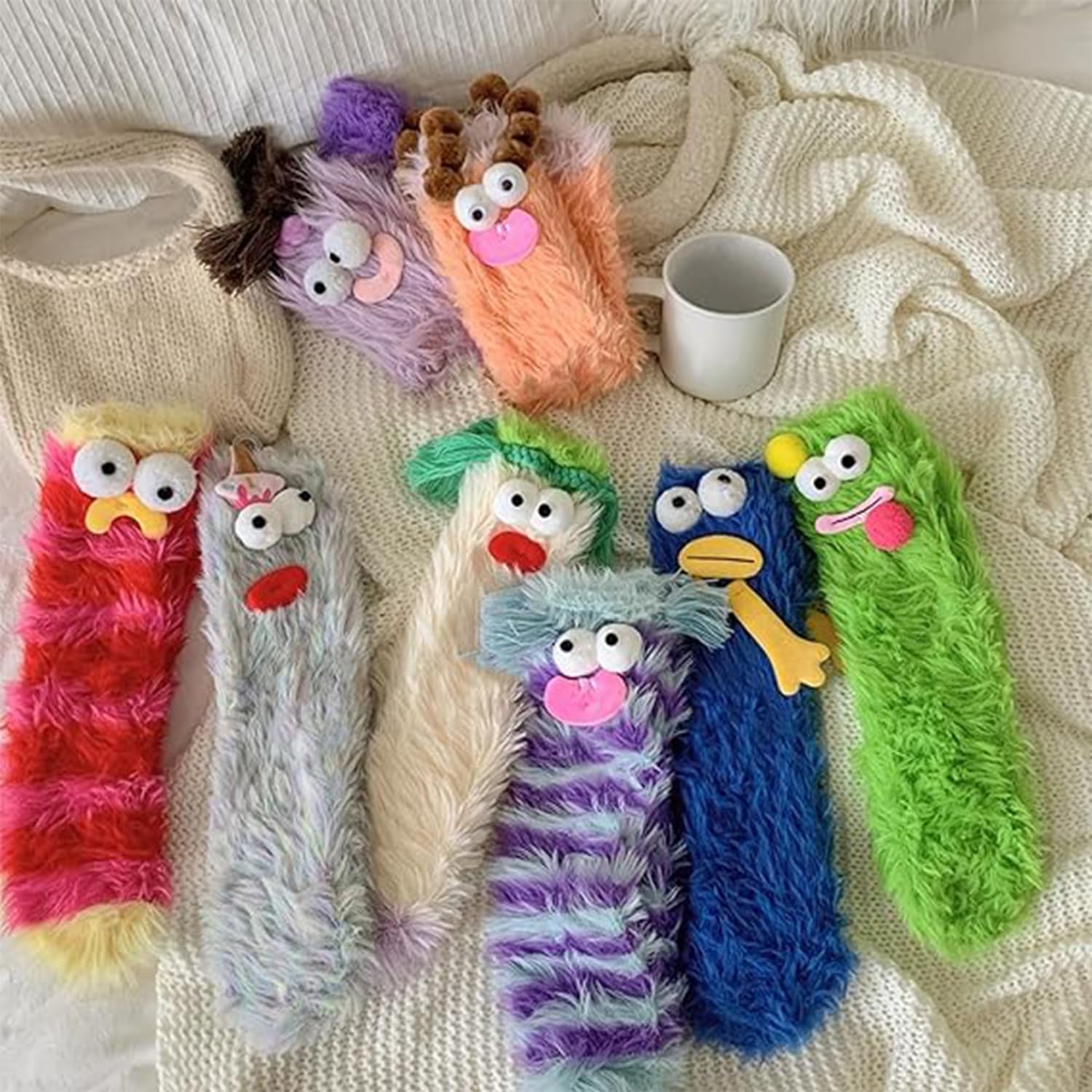 Crazy Funny Fuzzy Silly Socks for Kids and Women