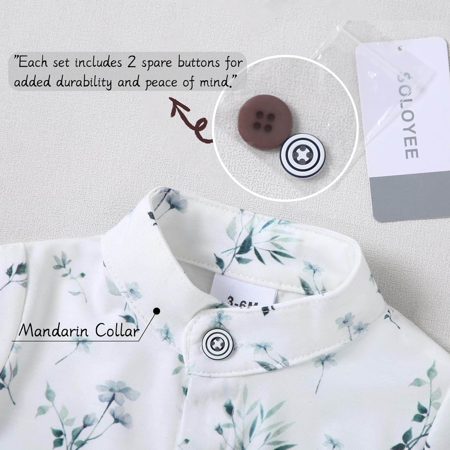 SOONDT Baby Boy Clothing Set - Gentleman Outfit for 3-24M