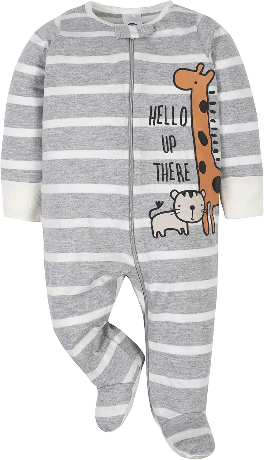 Gerber Baby Boys 4 Pack Sleep n Play Footies