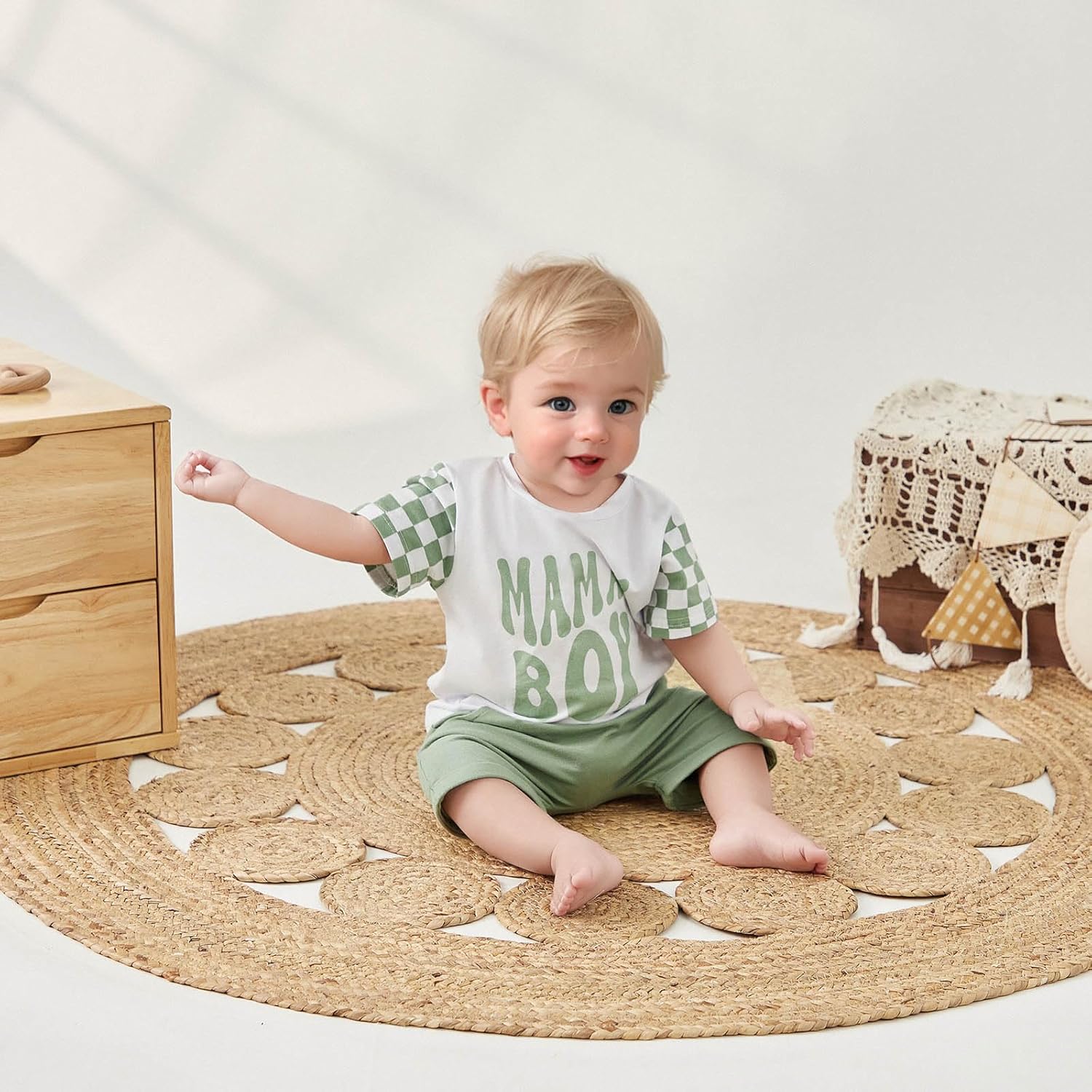 Chic Baby Boy Summer Outfit - Checkedcsv0