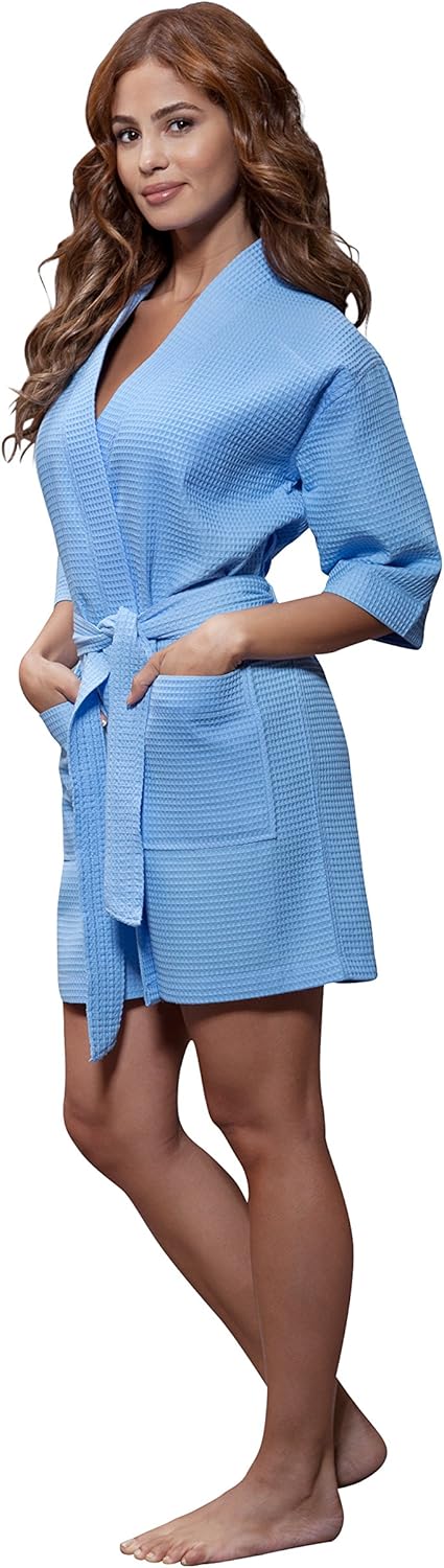 Turquaz Waffle Kimono Robe