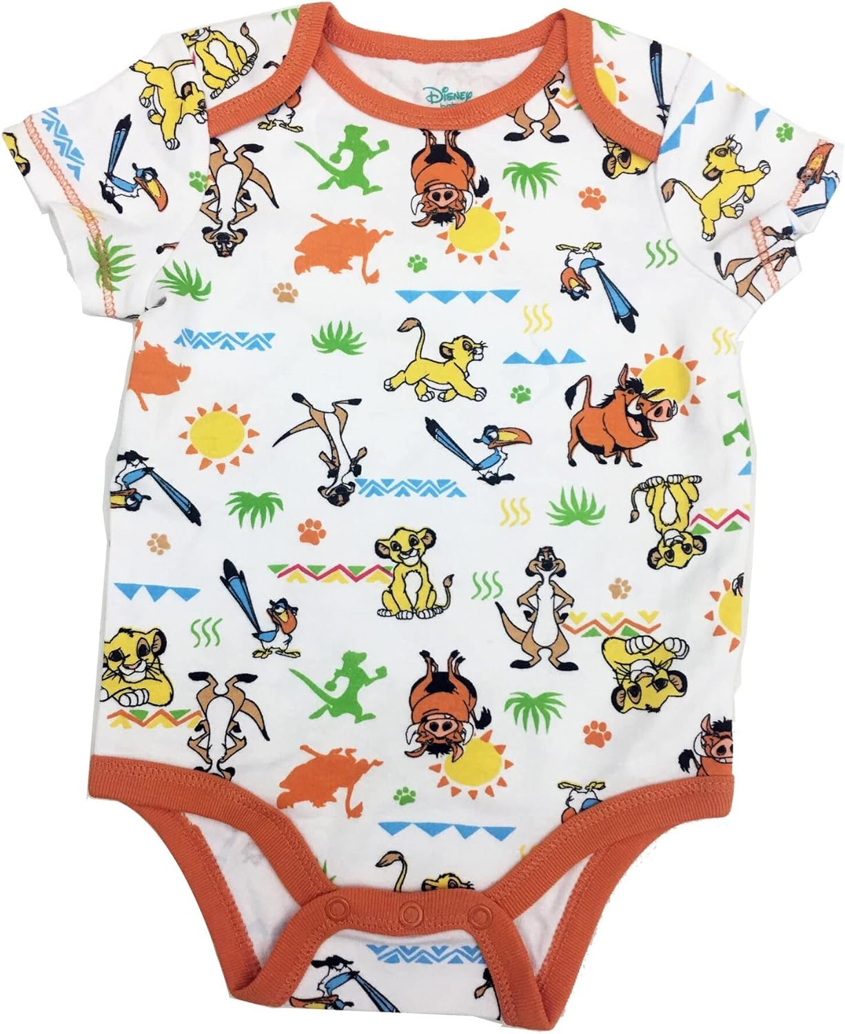 Disney Character Bodysuits 5-Pack for Infants 0-24 Months