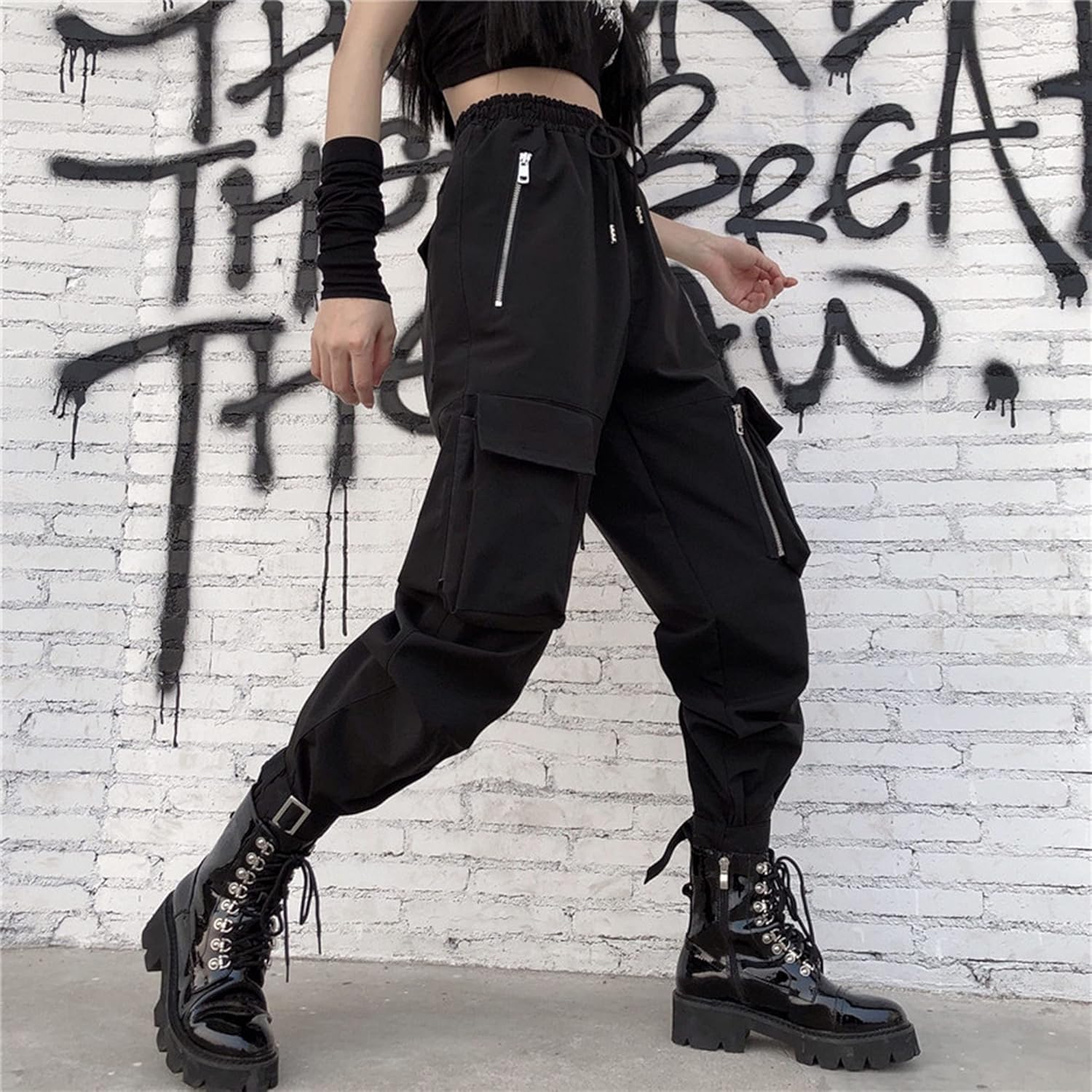 MEINVQIAOTI Black Cargo Pants Women comfy stylish and perfect for daily wear
