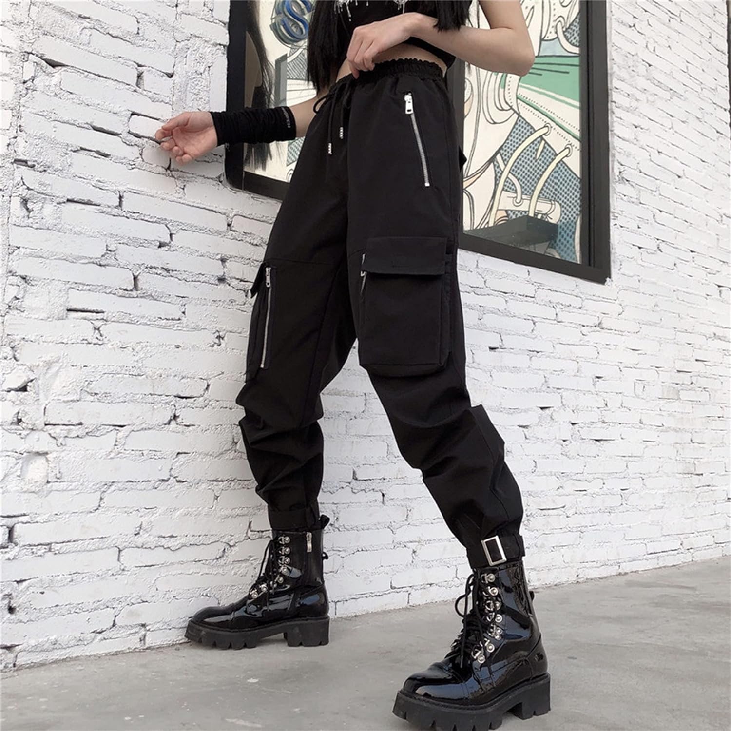 MEINVQIAOTI Black Cargo Pants Women comfy stylish and perfect for daily wear