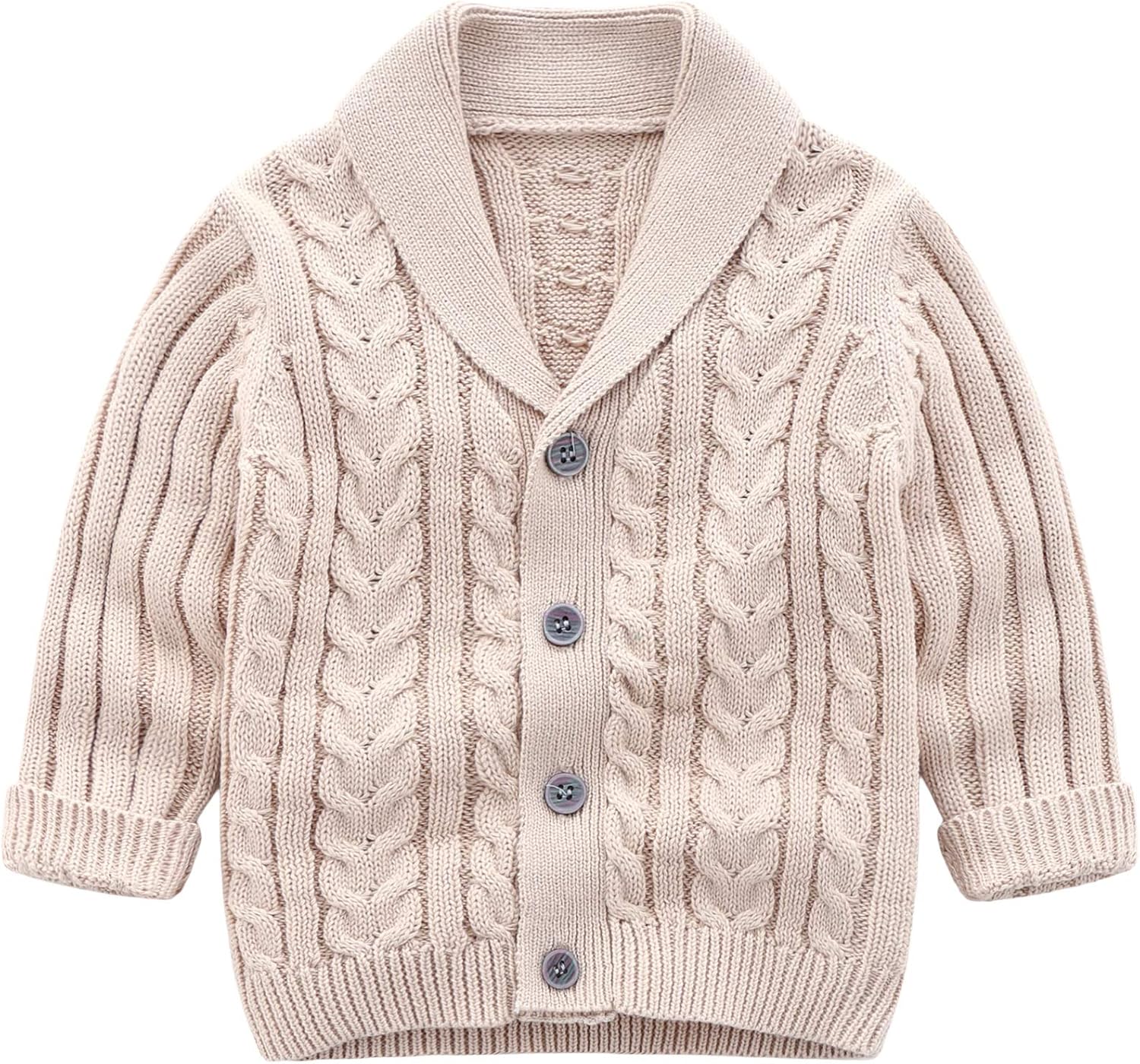Feidoog Infant Boys Cardigan Crochet Sweater V-Neck