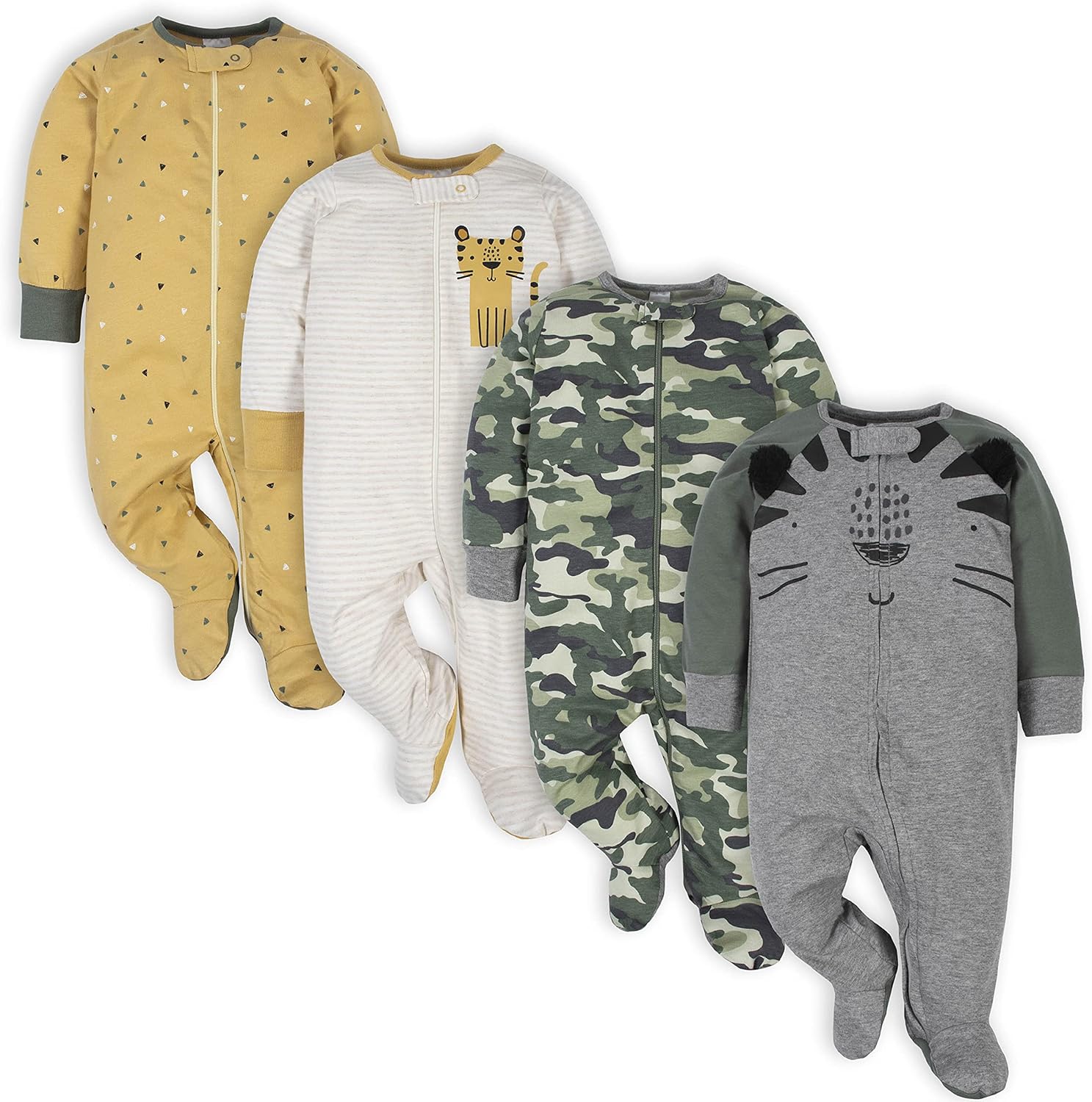 Gerber 4-Pack Sleep N Play Footie Set