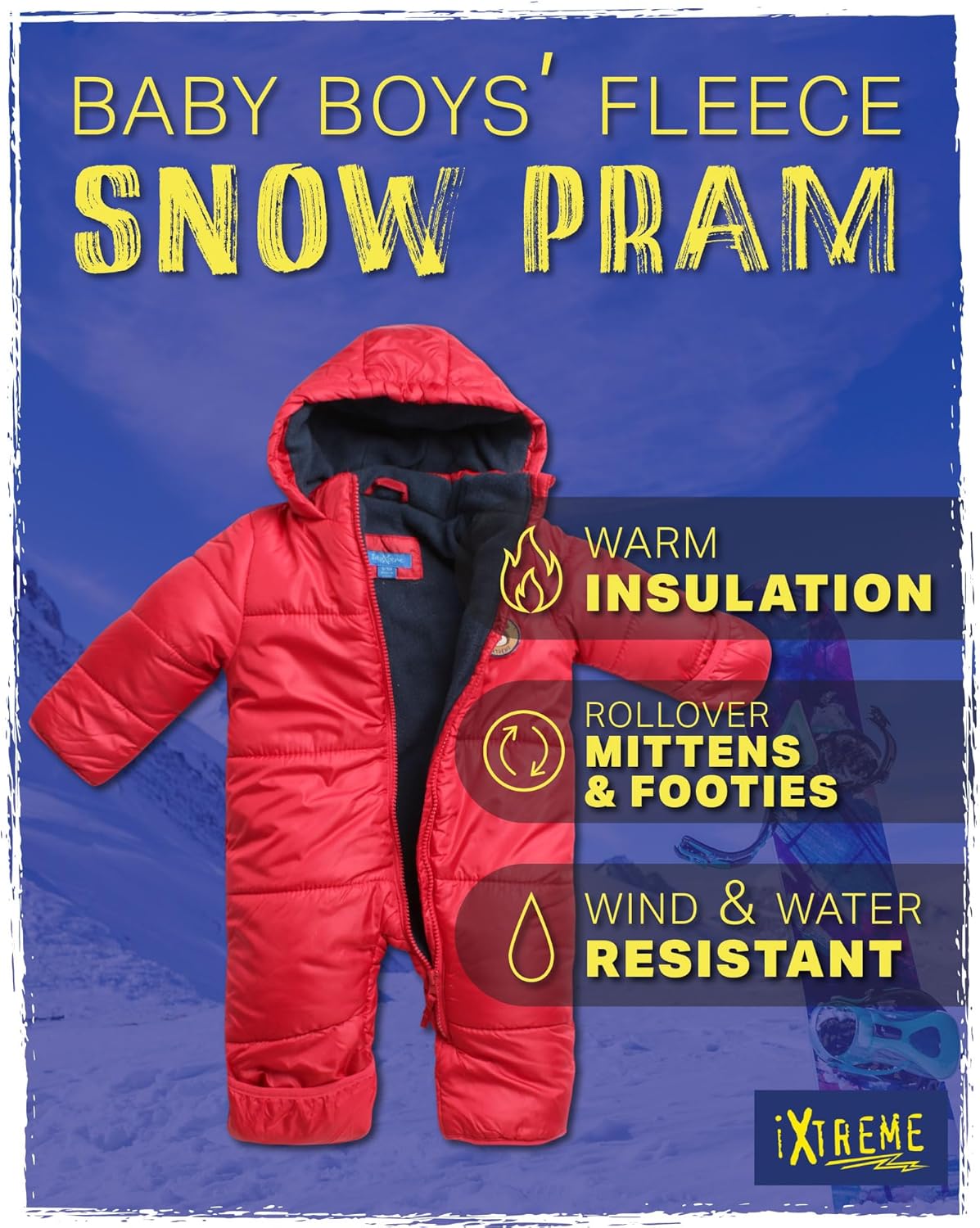 iXtreme Cozy Winter Snowsuit for Baby Boys - Baby Pram