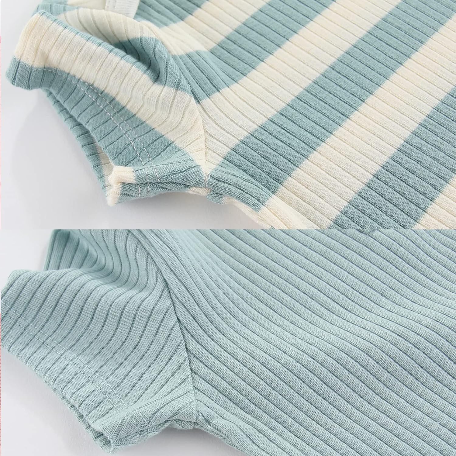 MAMIMAKA Newborn Baby Short Sleeve Bodysuit