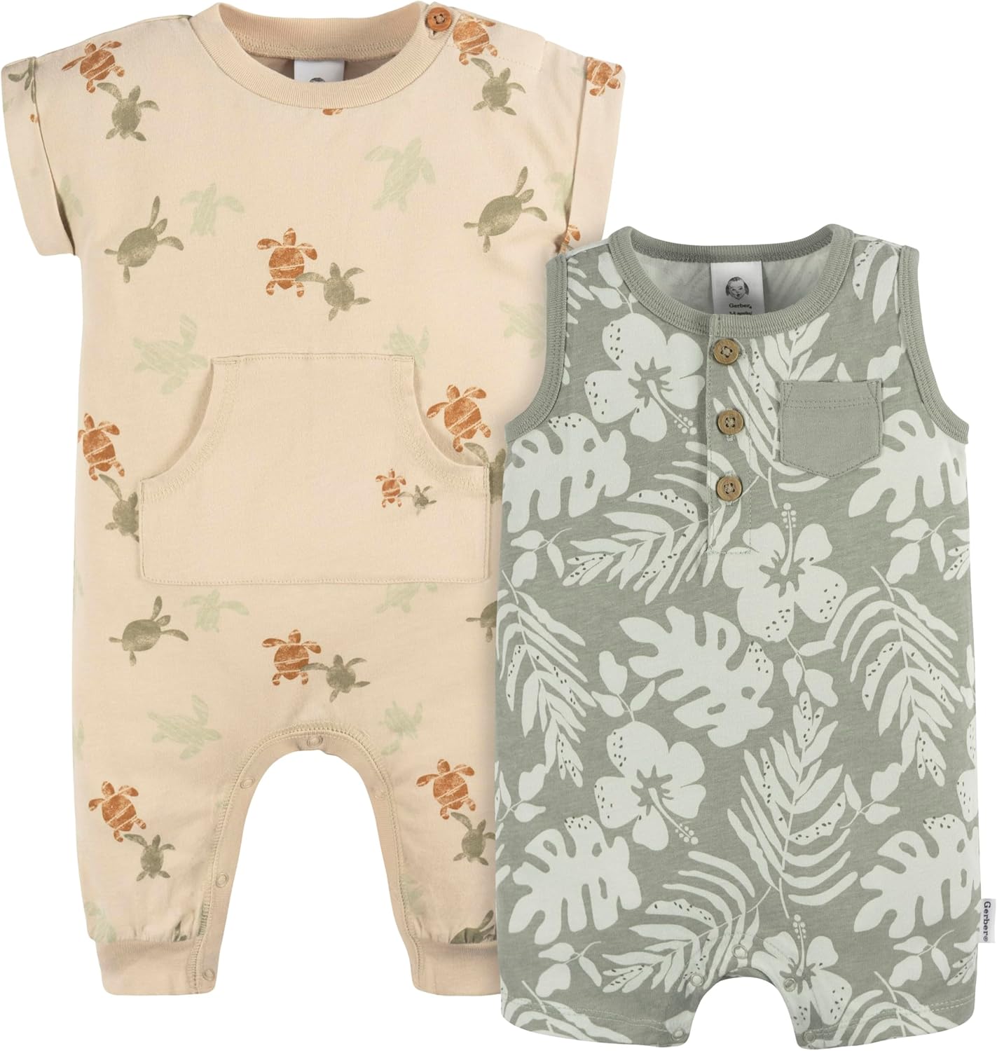 Gerber Baby Boys Romper Set - Comfortable Easy Change