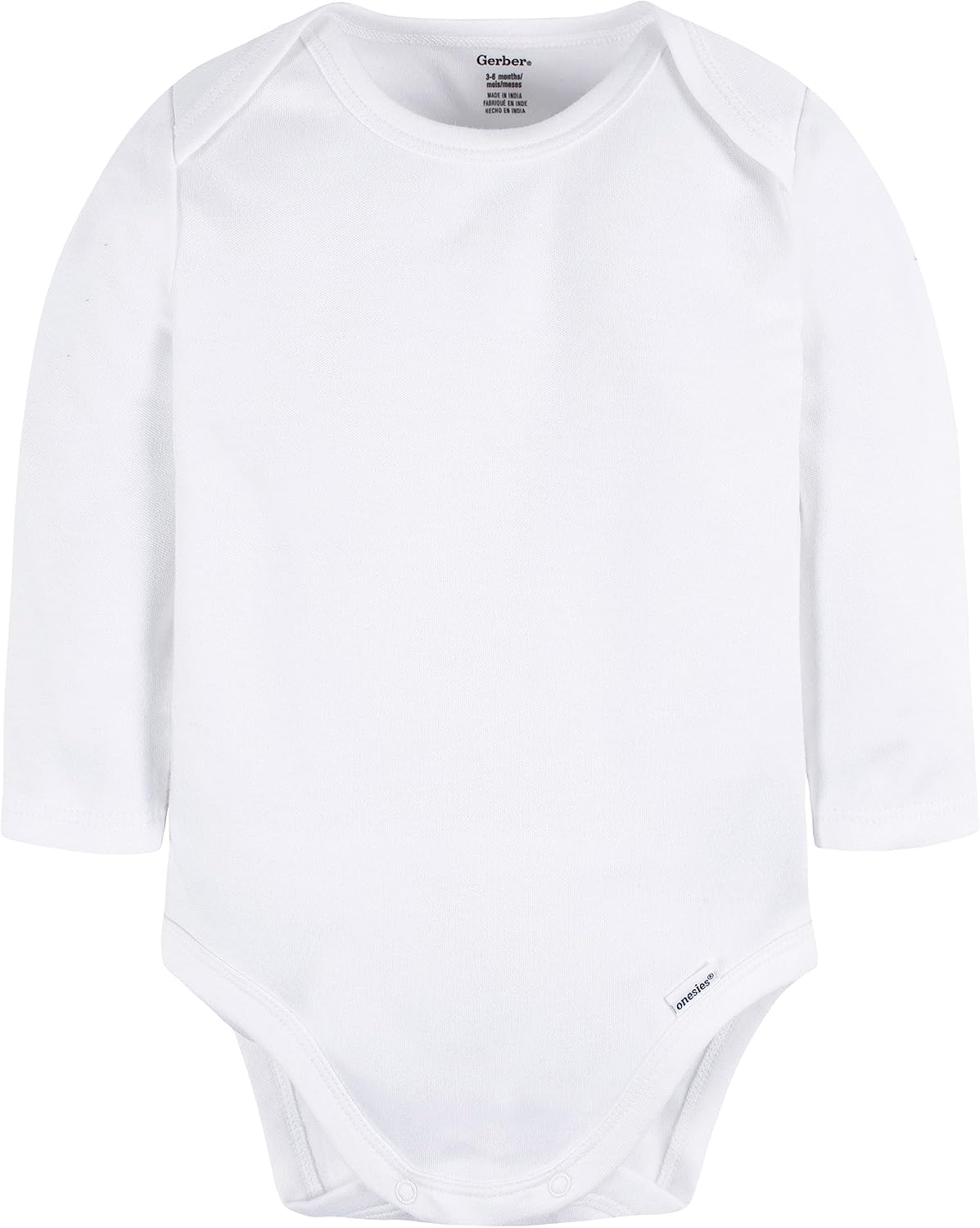 Gerber Baby Long Sleeve Solid Onesies Multi-Pack